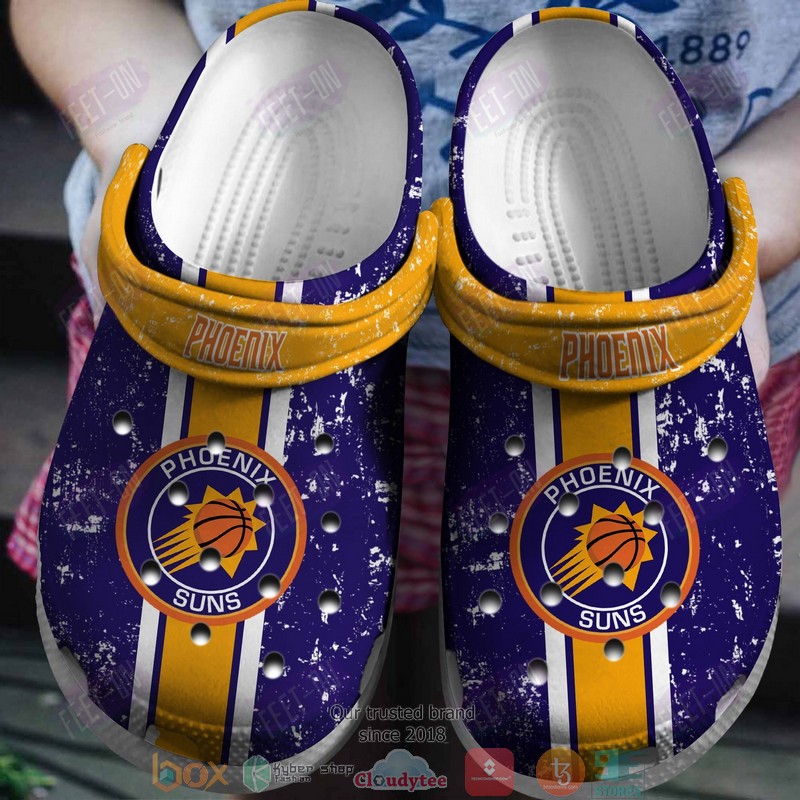Phoenix Suns NBA Sport Crocs Crocband Clogs Shoes Comfortable For Men Women and Kids