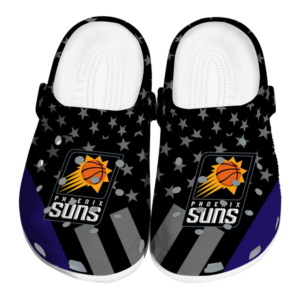 Phoenix Suns NBA Sport Crocs Crocband Clogs Shoes Comfortable For Men Women and Kids