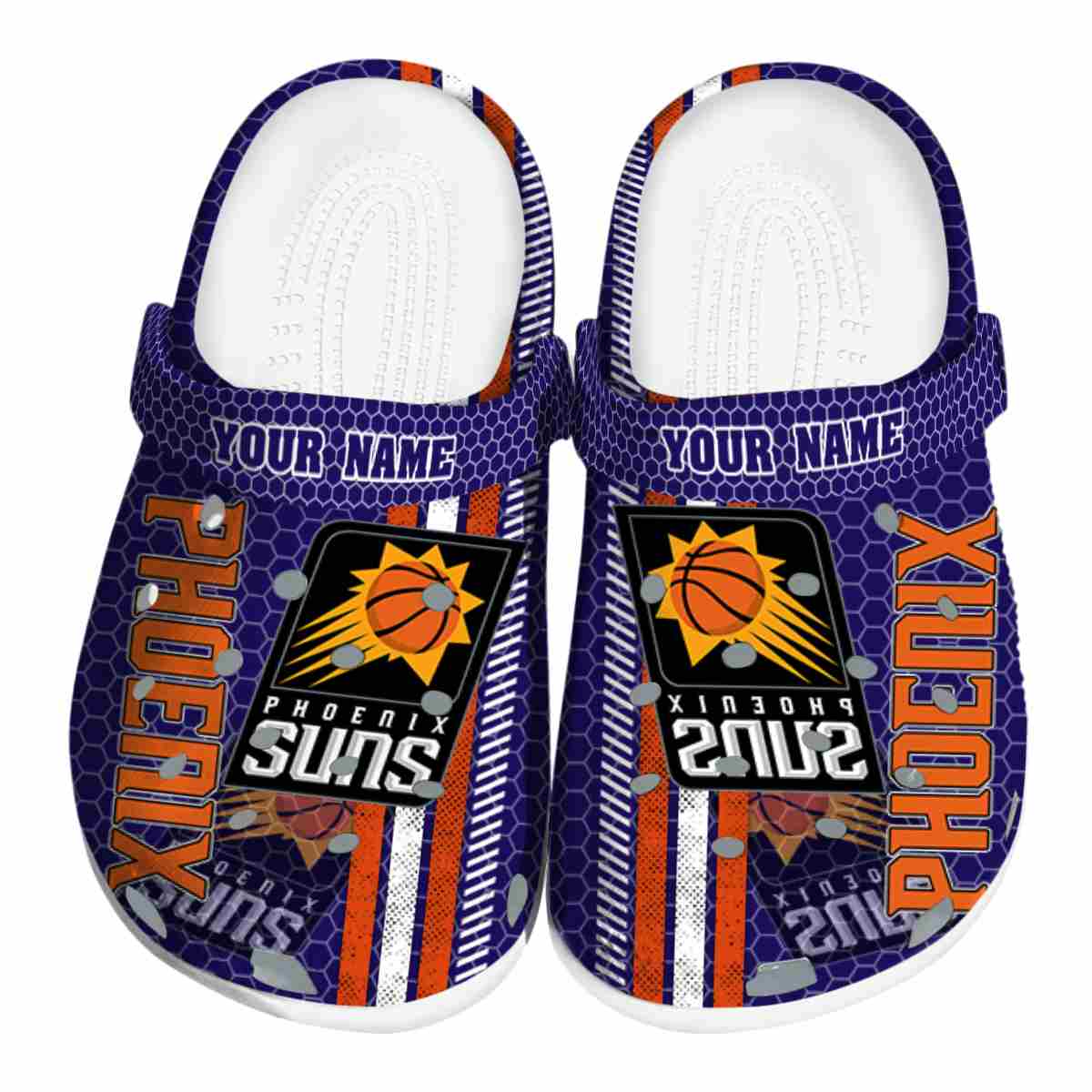 Phoenix Suns NBA Sport Crocs Crocband Clogs Shoes Comfortable For Men Women and Kids