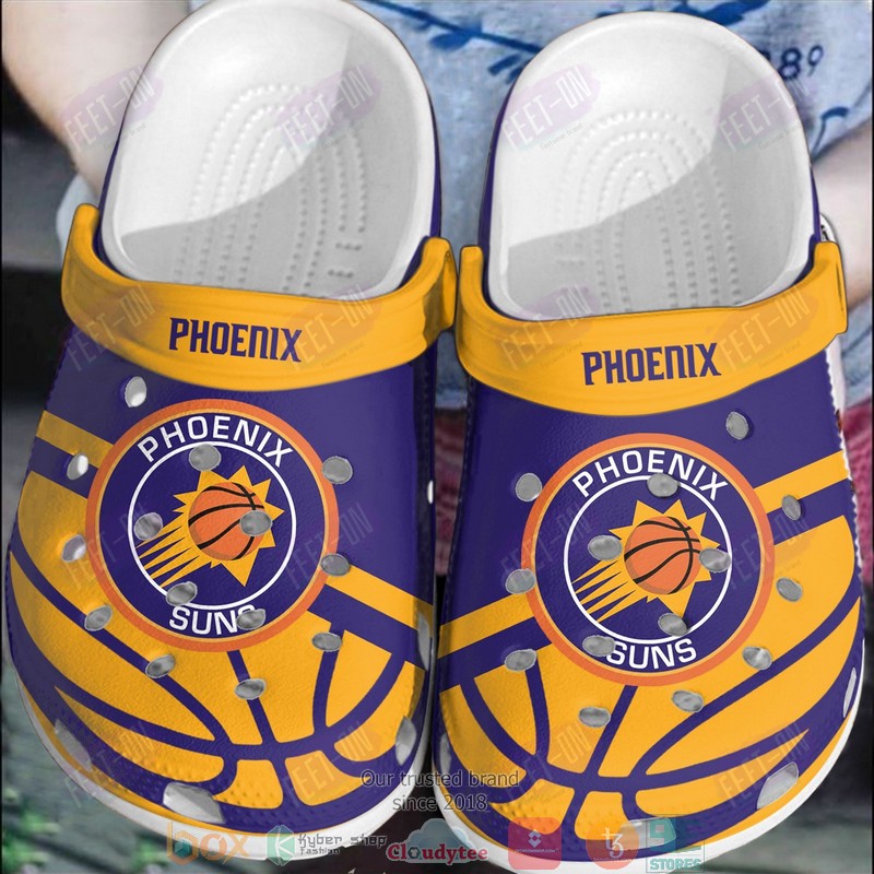 Phoenix Suns NBA Sport Crocs Crocband Clogs Shoes Comfortable For Men Women and Kids