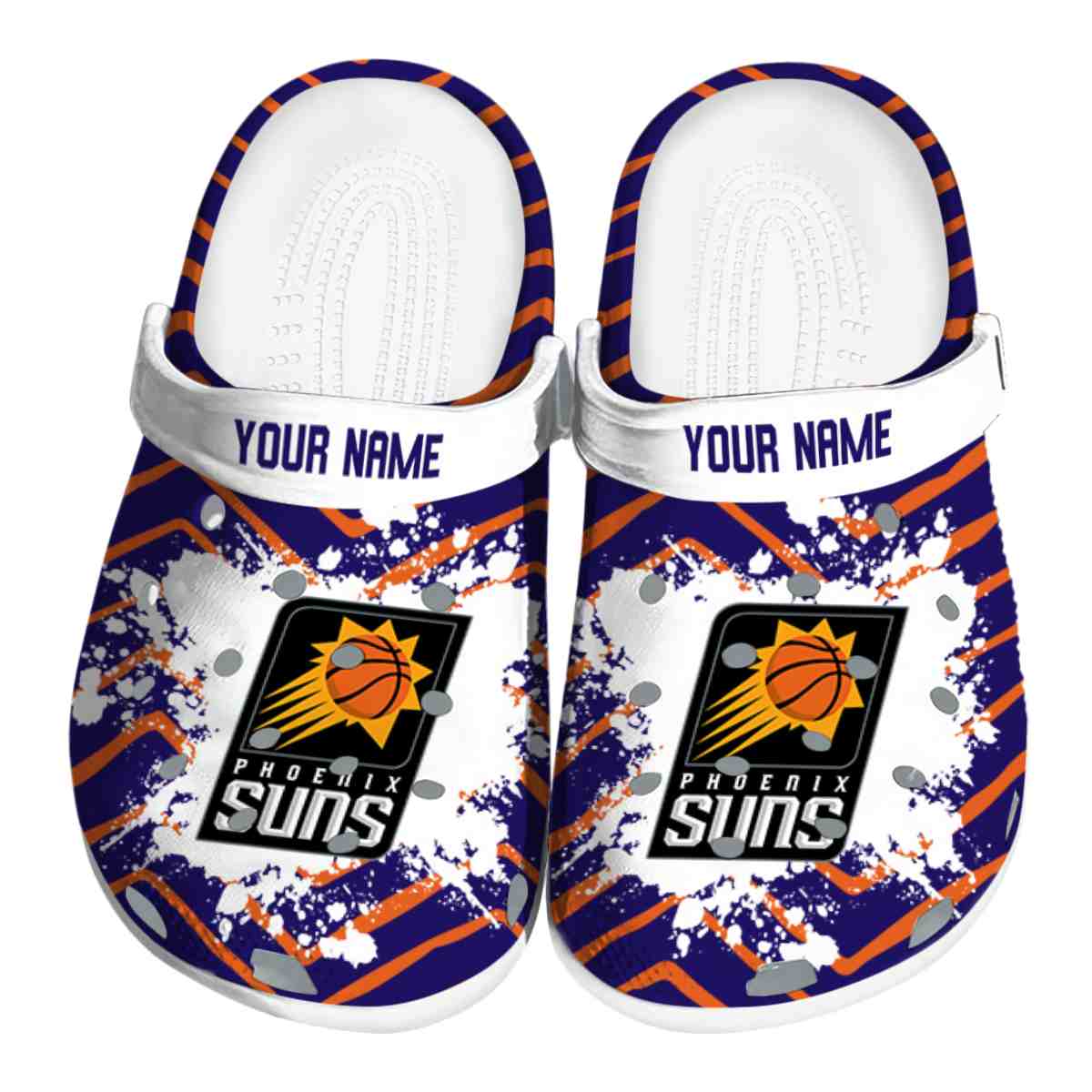 Phoenix Suns NBA Sport Crocs Crocband Clogs Shoes Comfortable For Men Women and Kids