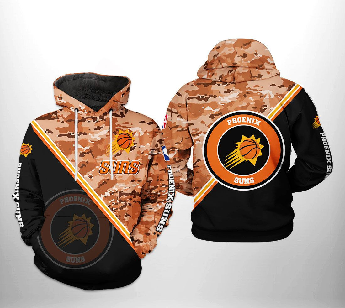 Phoenix Suns NBA US Camo Team 3D All Over Print Hoodie, Zip Hoodie