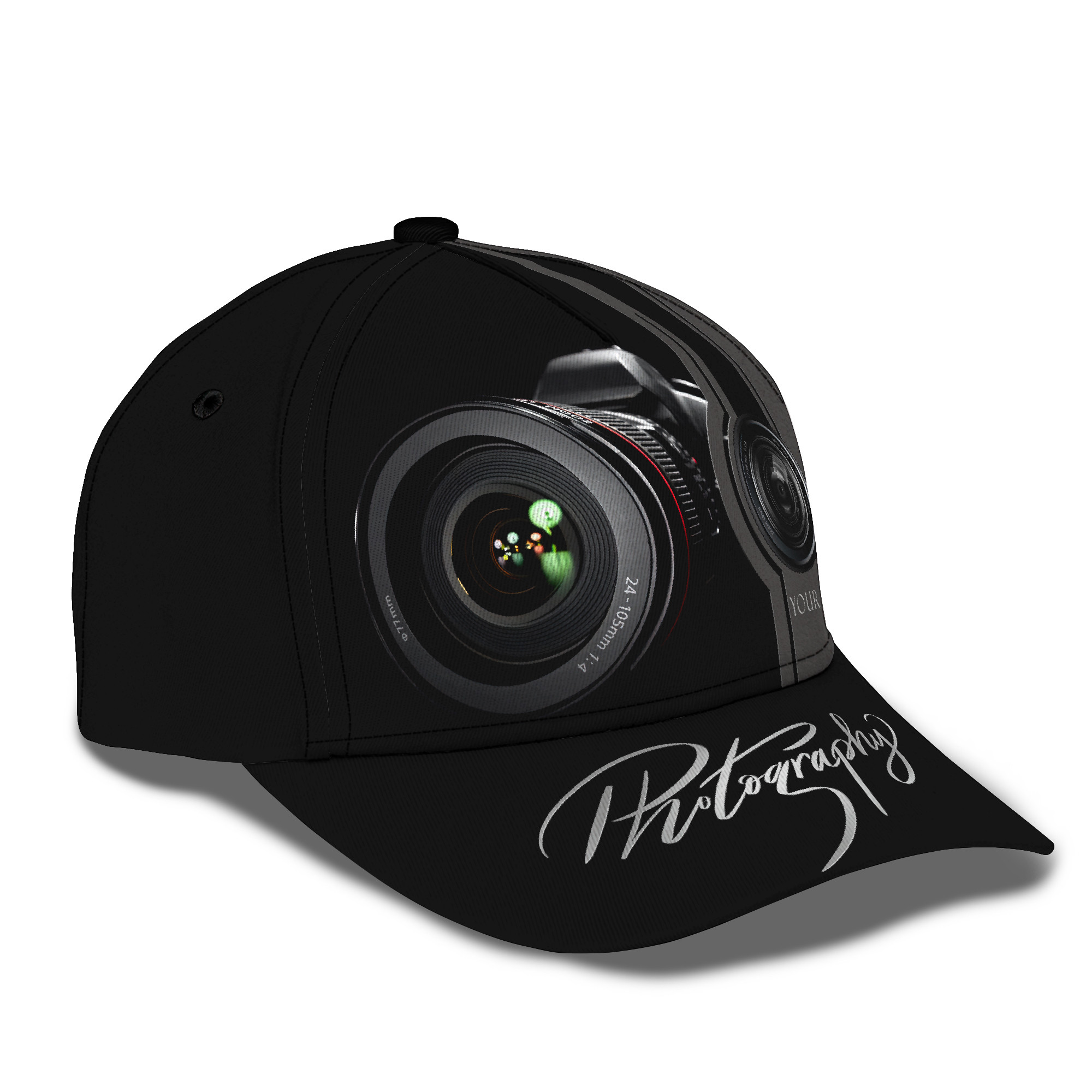 Photographer Personalized Name 3D Classic Cap Trucker Hats Custom Hats Gifts For Men & Women