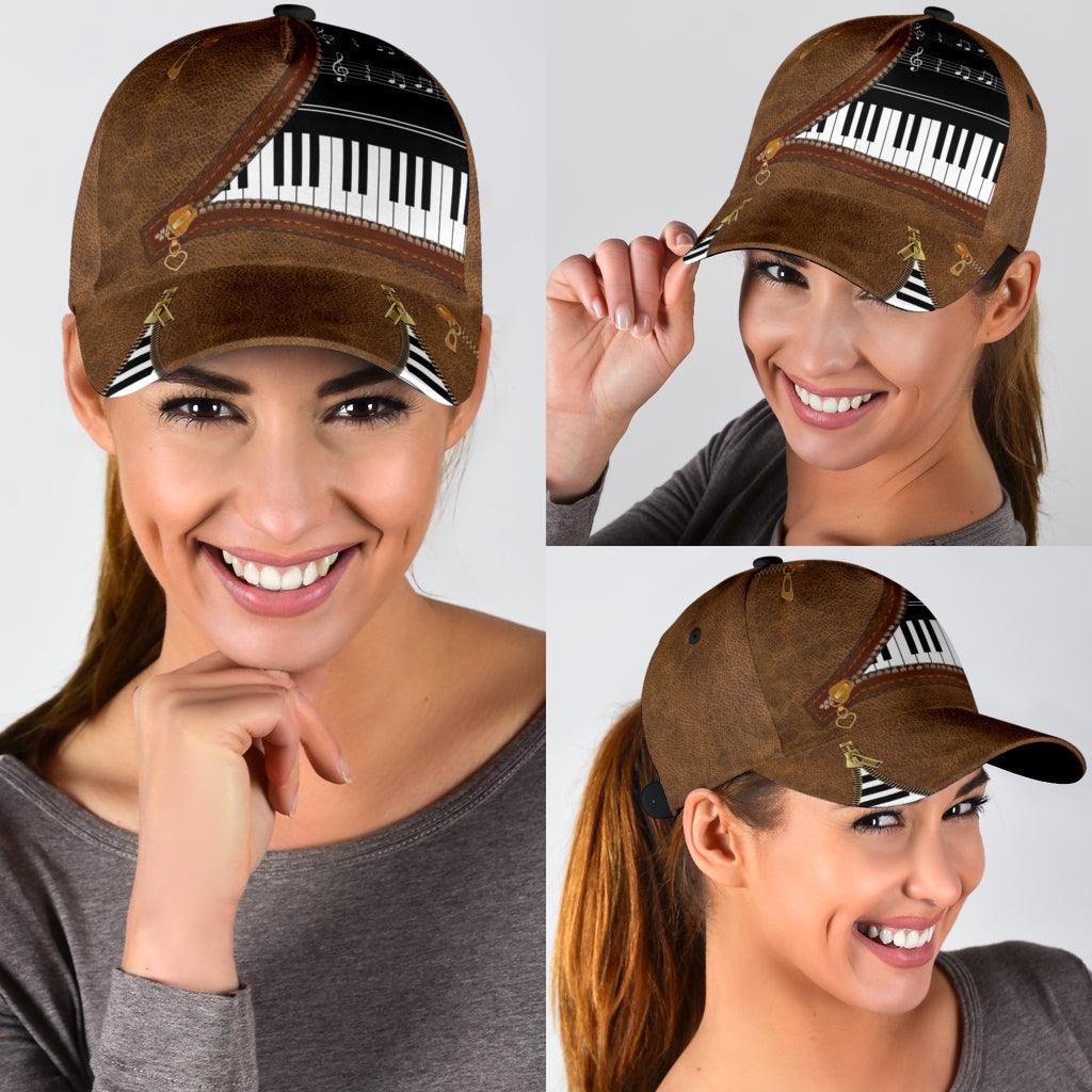 Piano Classic Cap, Gift for Music Lovers, Piano Lovers Trucker Hats Custom Hats Gifts For Men & Women