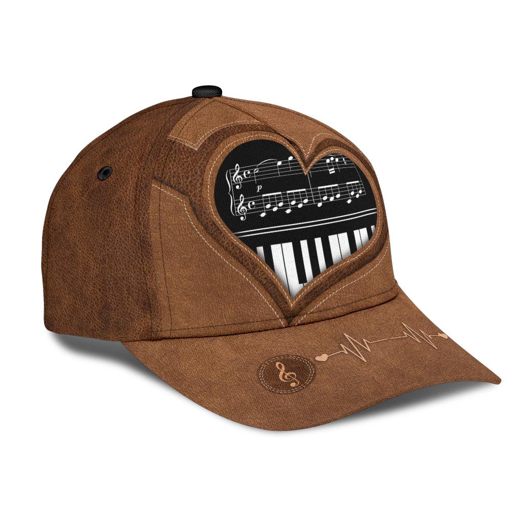 Piano Classic Cap, Gift for Music Lovers, Piano Lovers Trucker Hats Custom Hats Gifts For Men & Women