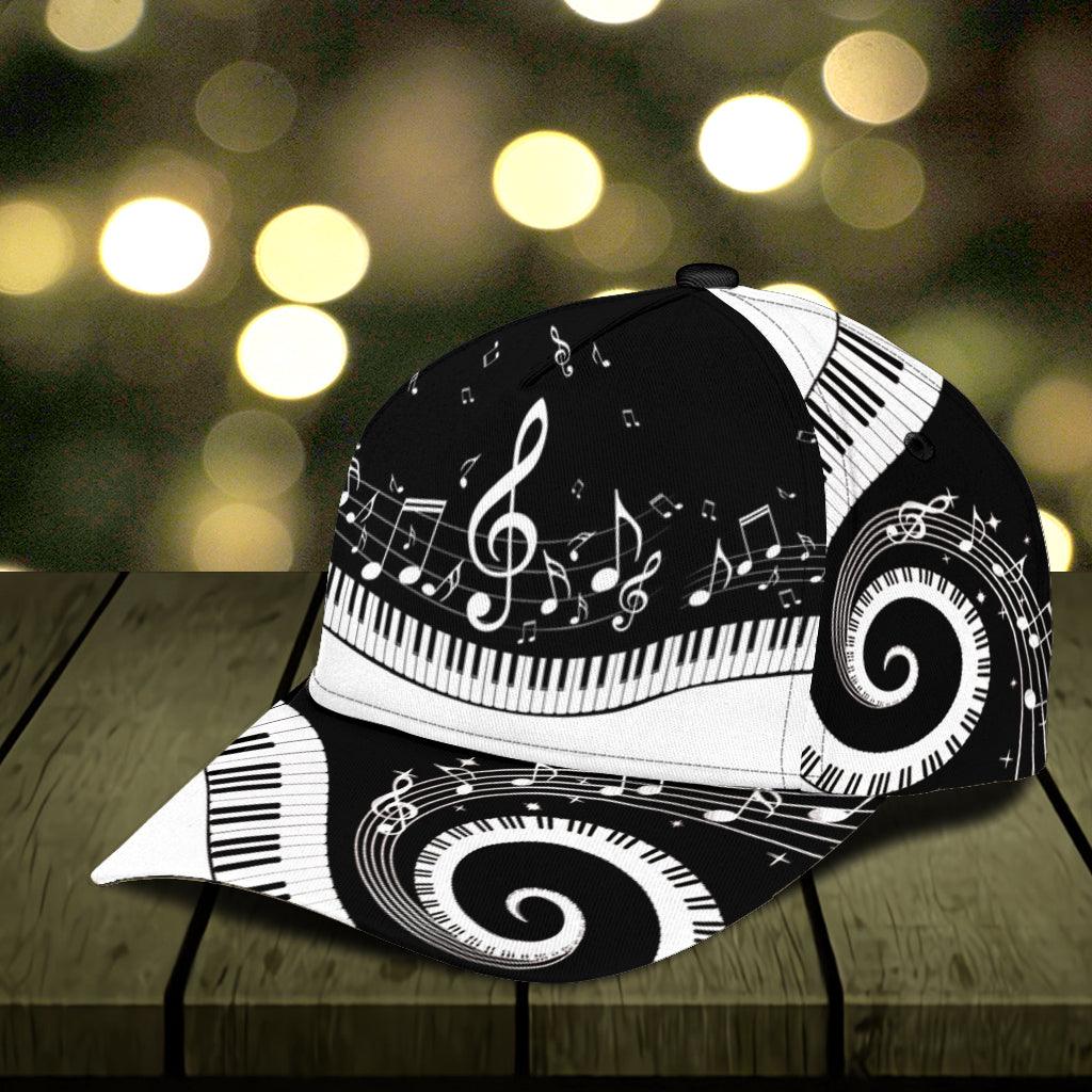 Piano Classic Cap, Gift for Music Lovers, Piano Lovers Trucker Hats Custom Hats Gifts For Men & Women