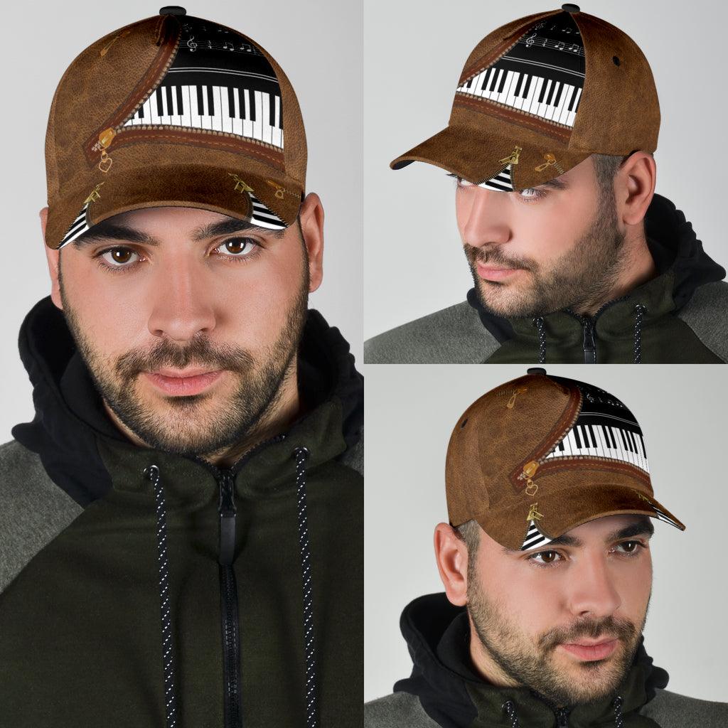 Piano Classic Cap, Gift for Music Lovers, Piano Lovers Trucker Hats Custom Hats Gifts For Men & Women