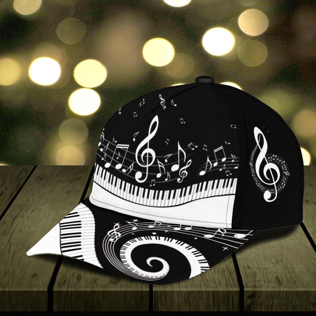 Piano Classic Cap, Gift for Music Lovers, Piano Lovers Trucker Hats Custom Hats Gifts For Men & Women