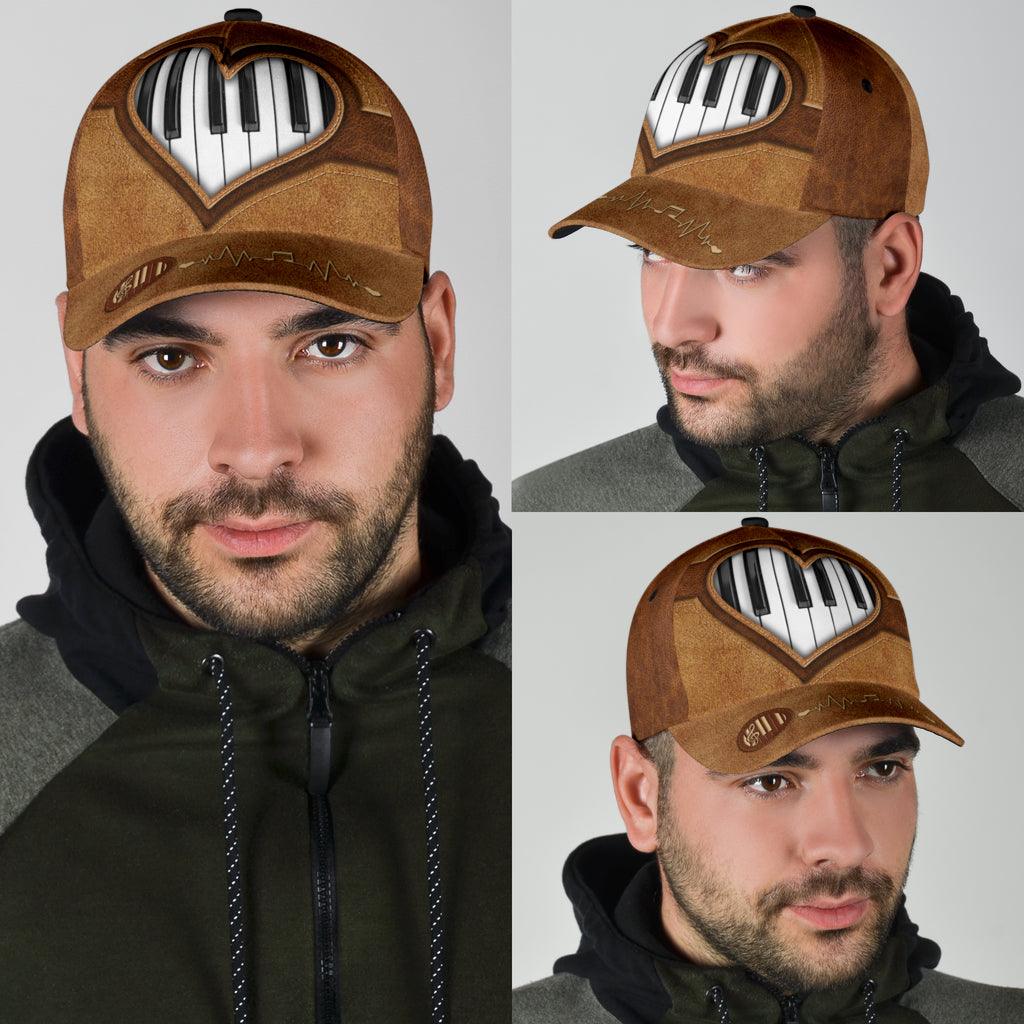 Piano Classic Cap, Gift for Music Lovers, Piano Lovers Trucker Hats Custom Hats Gifts For Men & Women