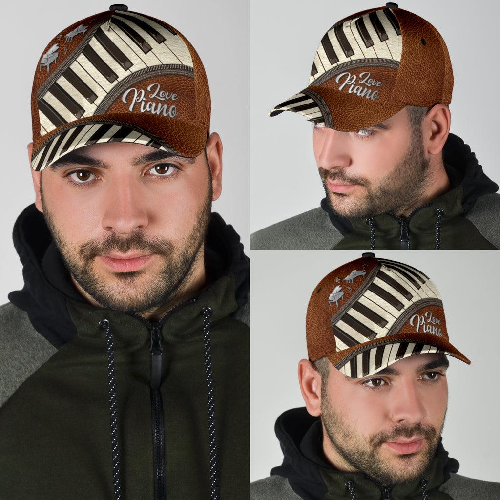 Piano Classic Cap, Gift for Music Lovers, Piano Lovers Trucker Hats Custom Hats Gifts For Men & Women