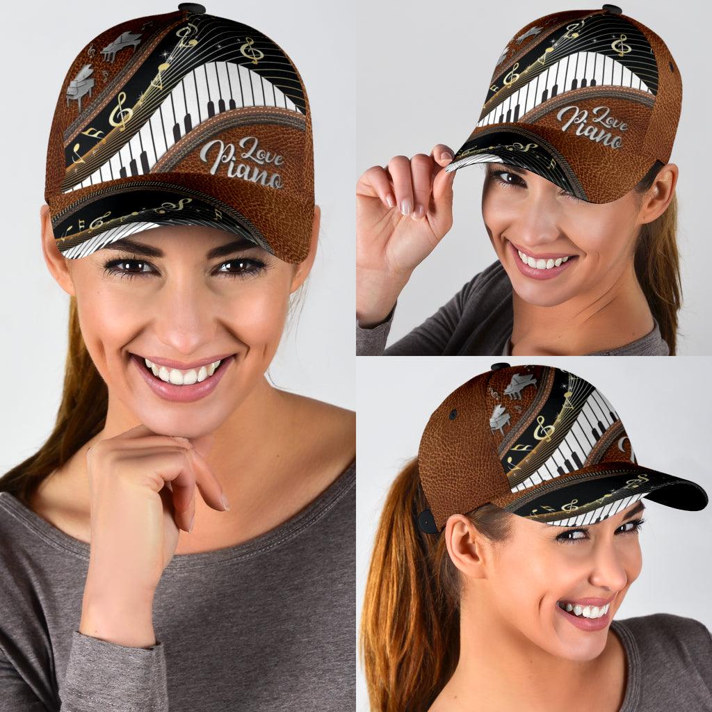 Piano Classic Cap, Gift for Music Lovers, Piano Lovers Trucker Hats Custom Hats Gifts For Men & Women