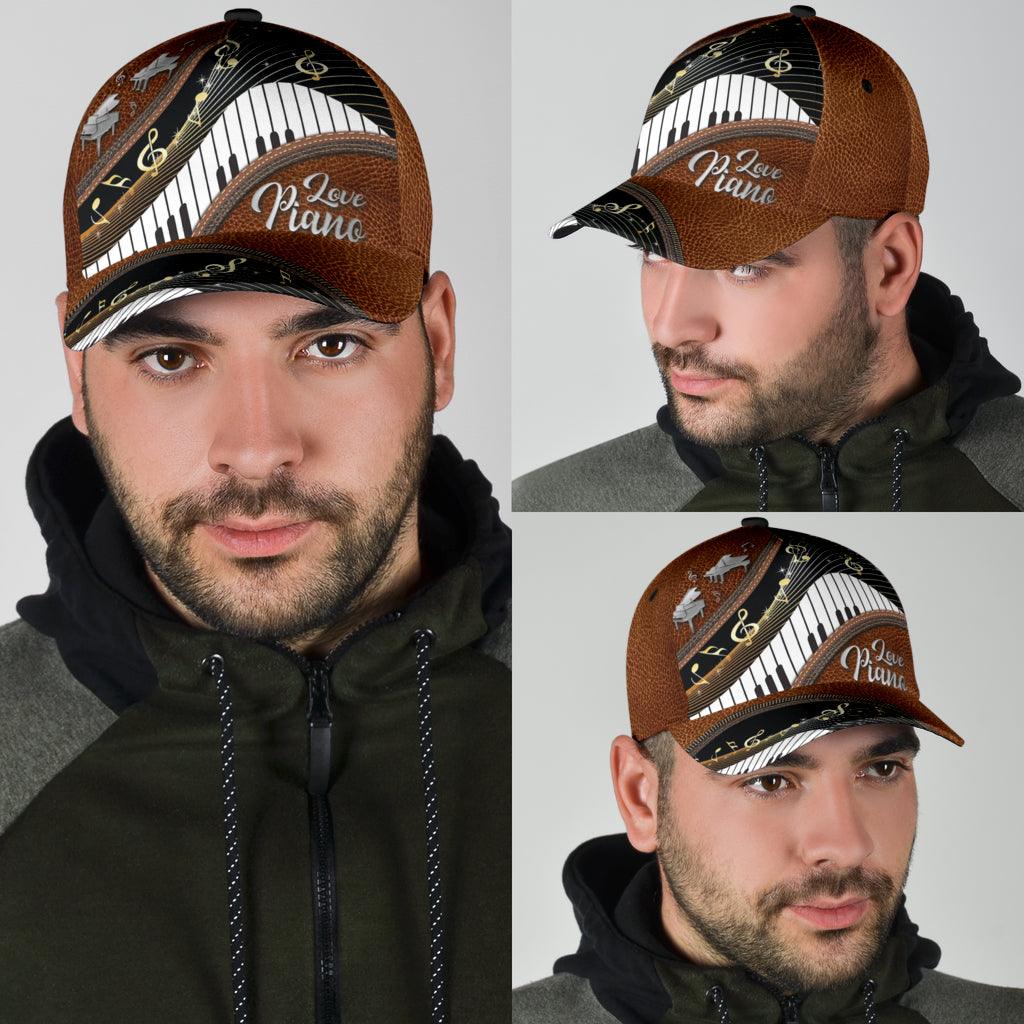 Piano Classic Cap, Gift for Music Lovers, Piano Lovers Trucker Hats Custom Hats Gifts For Men & Women