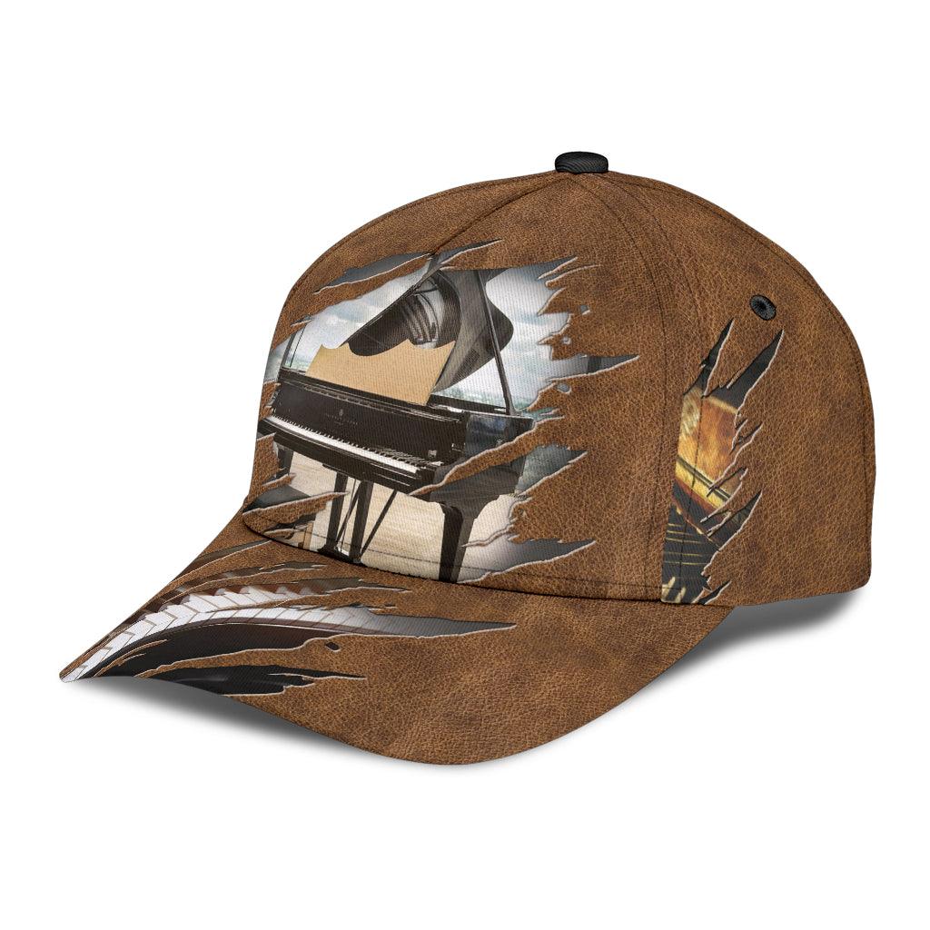 Piano Classic Cap, Gift for Music Lovers, Piano Lovers Trucker Hats Custom Hats Gifts For Men & Women