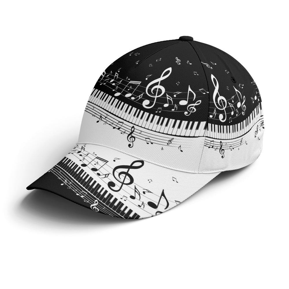 Piano Music Vector Art Baseball Cap Trucker Hats Custom Hats Gifts For Men & Women