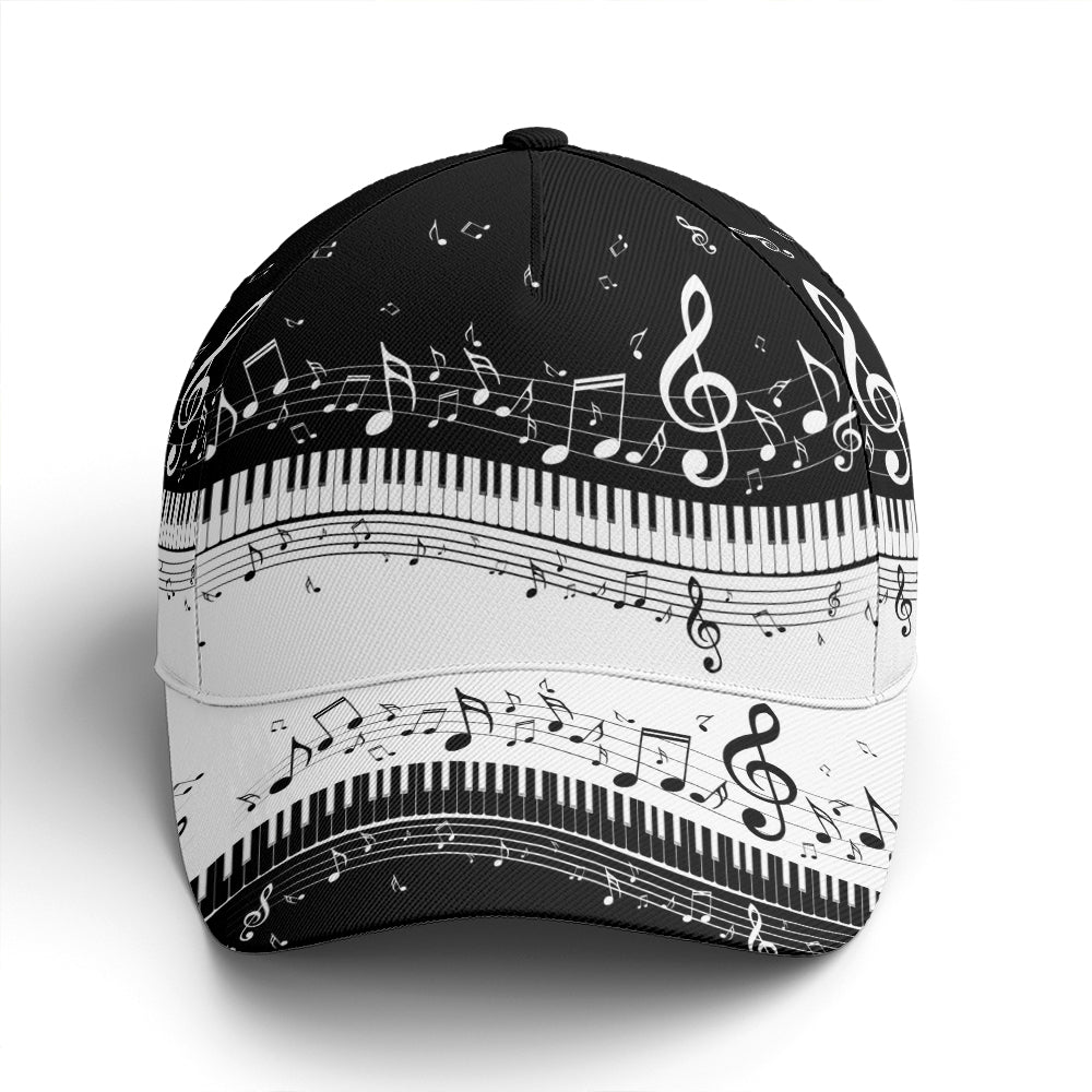 Piano Music Vector Art Baseball Cap Trucker Hats Custom Hats Gifts For Men & Women