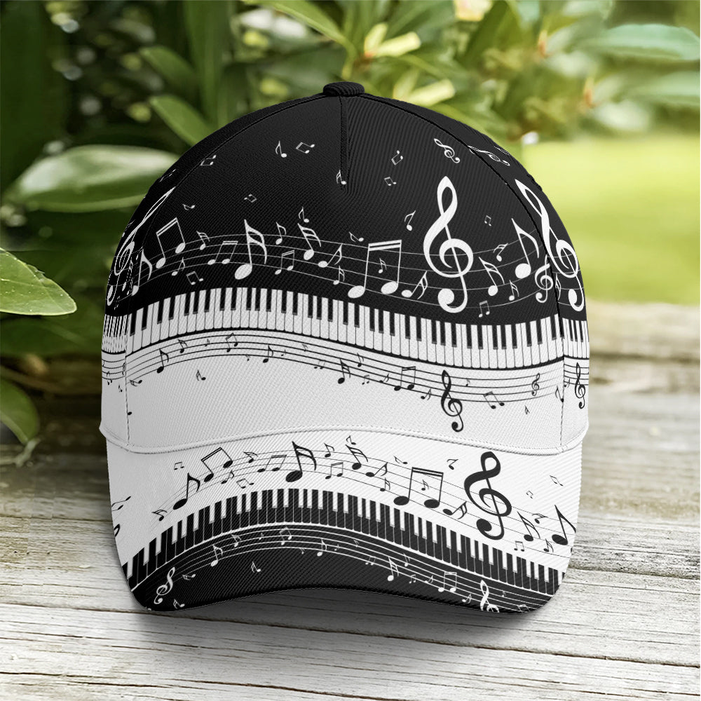 Piano Music Vector Art Baseball Cap Trucker Hats Custom Hats Gifts For Men & Women