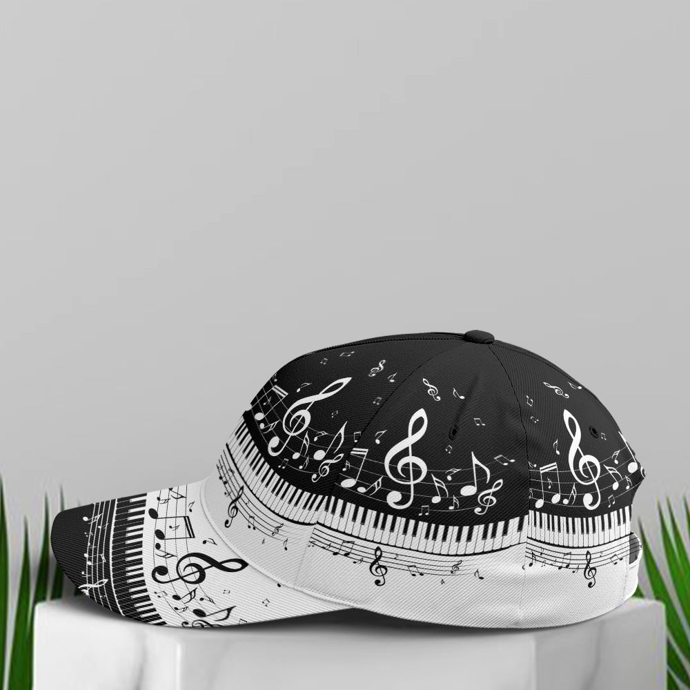 Piano Music Vector Art Baseball Cap Trucker Hats Custom Hats Gifts For Men & Women