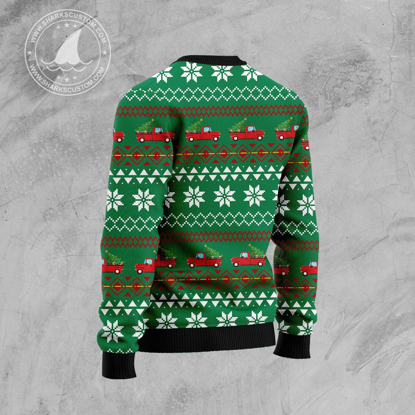 Pickup Truck Ugly Christmas Sweater - Image 3