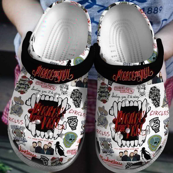 Pierce The Veil Music Crocs Crocband Clogs Shoes Comfortable For Men Women and Kids