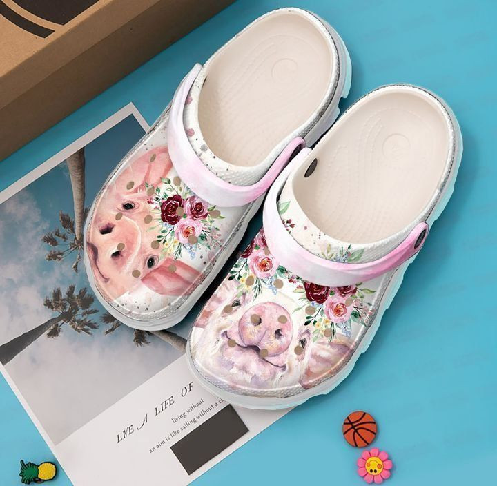Pig Floral Classic Clogs Shoes