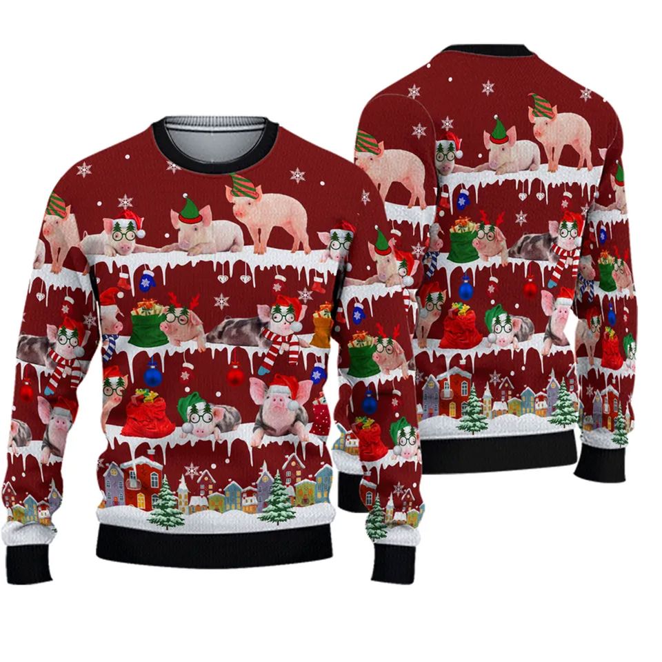 Pig Ugly Christmas Sweater, Ugly Christmas Sweater