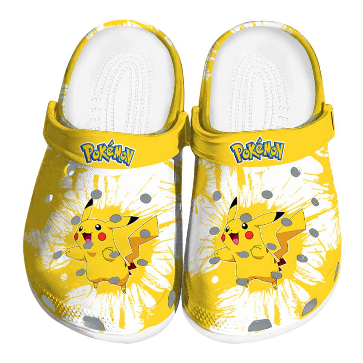Pikachu Pokemon Anime Crocs Crocband Clogs Shoes Comfortable For Men Women and Kids