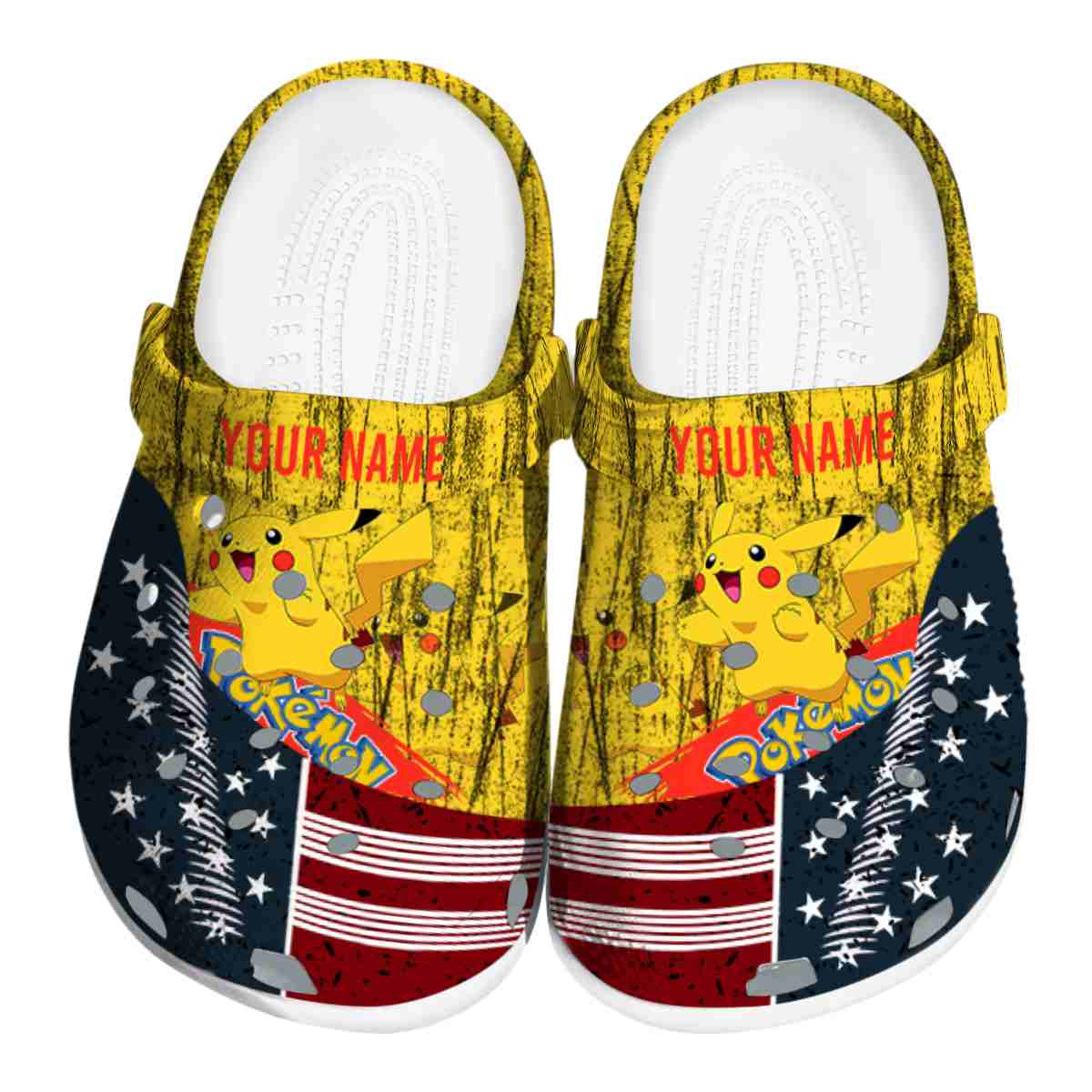 Pikachu Pokemon Anime Crocs Crocband Clogs Shoes Comfortable For Men Women and Kids