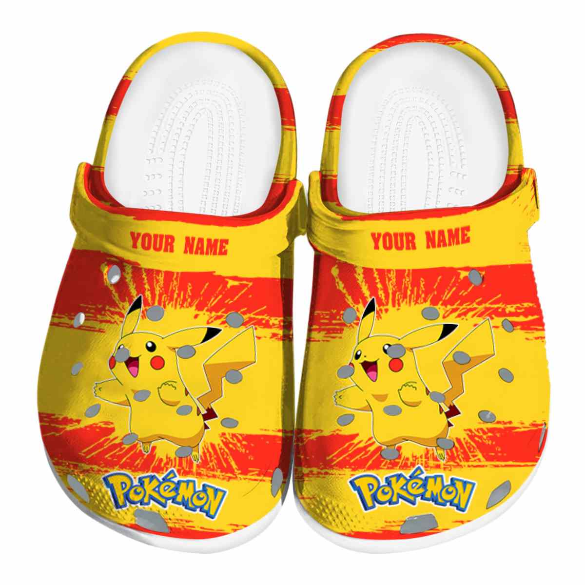 Pikachu Pokemon Anime Crocs Crocband Clogs Shoes Comfortable For Men Women and Kids