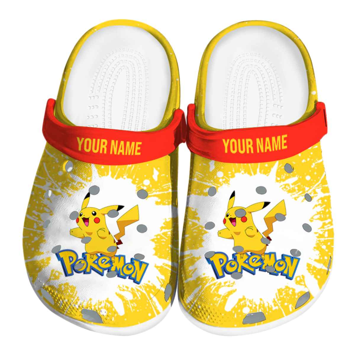 Pikachu Pokemon Anime Crocs Crocband Clogs Shoes Comfortable For Men Women and Kids