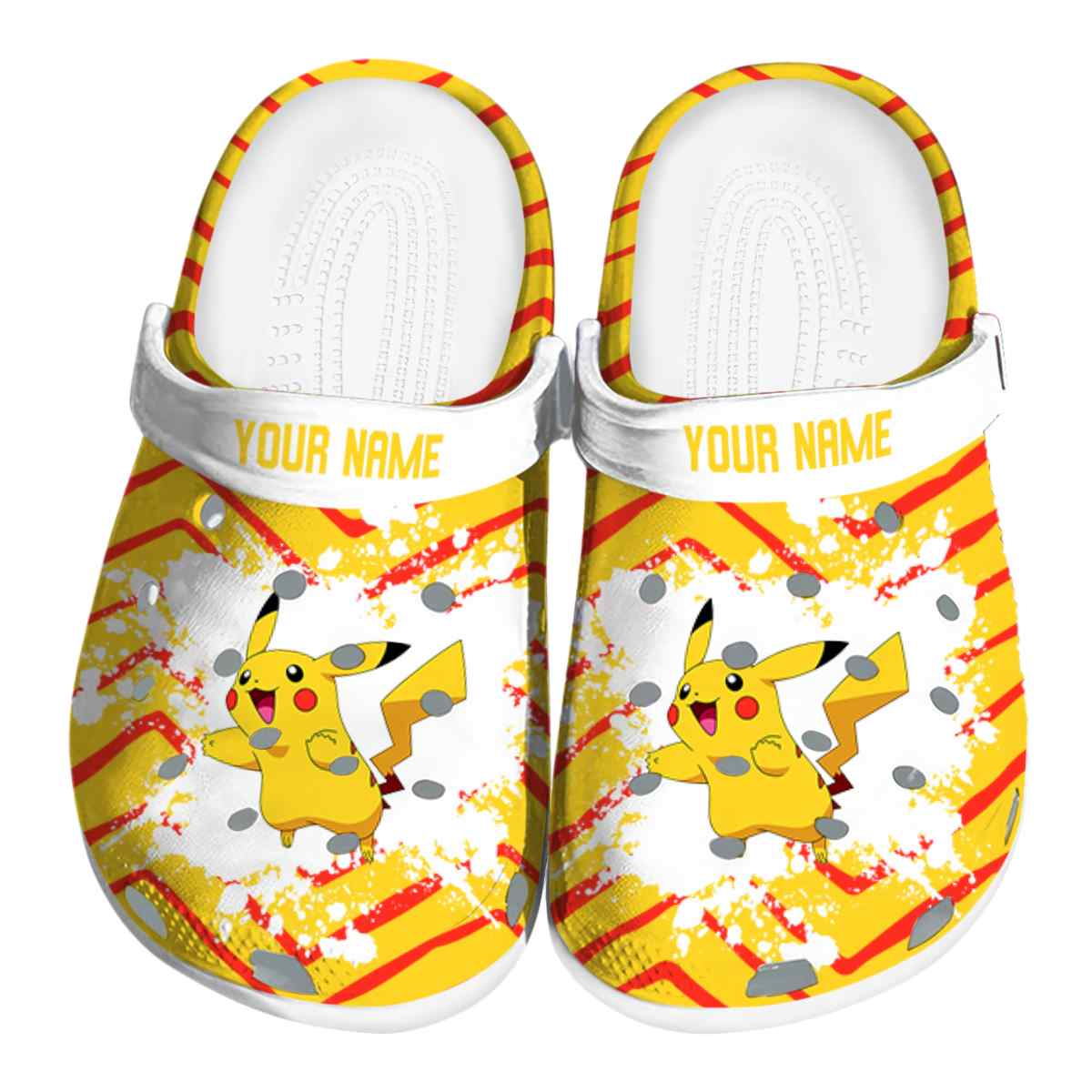 Pikachu Pokemon Anime Crocs Crocband Clogs Shoes Comfortable For Men Women and Kids