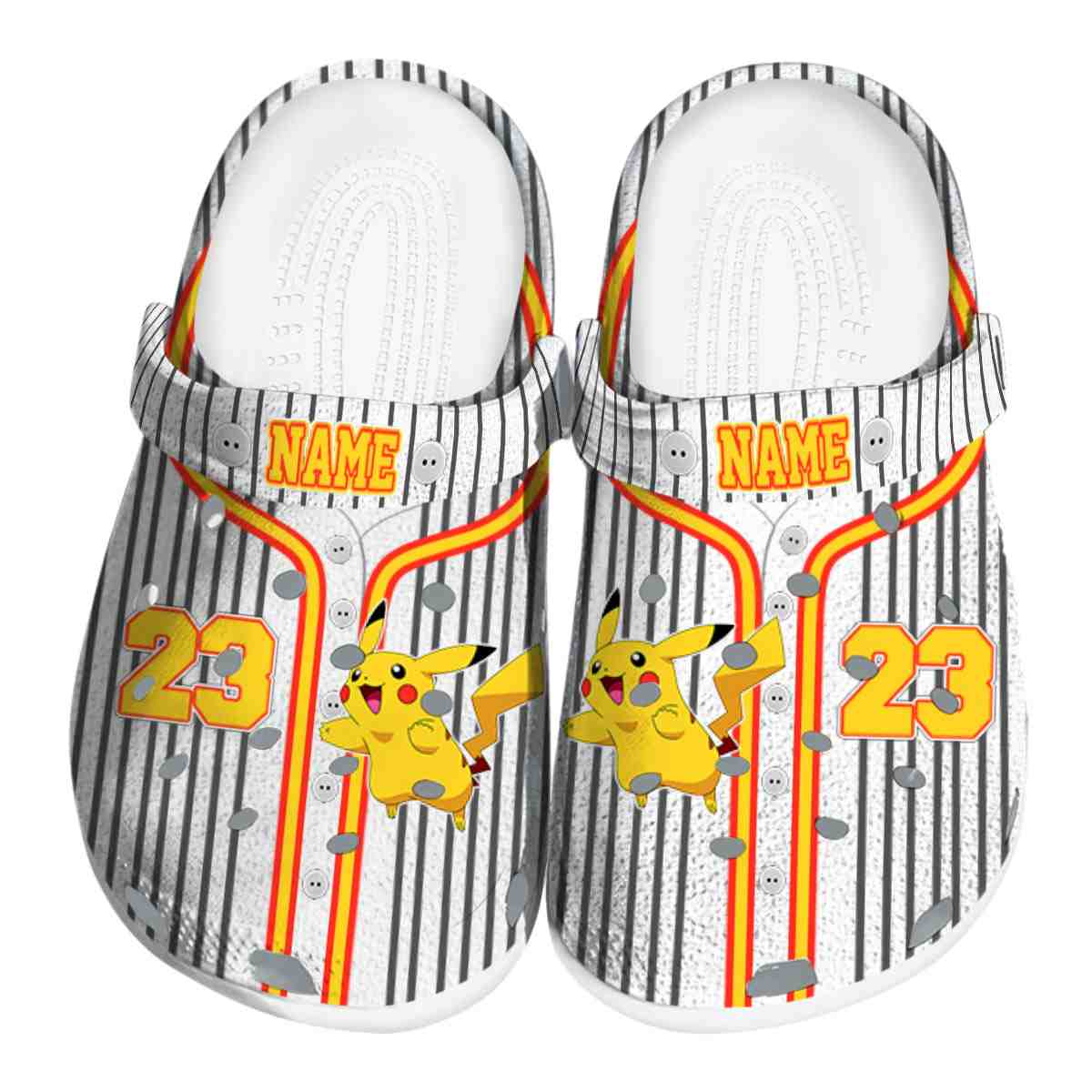 Pikachu Pokemon Anime Crocs Crocband Clogs Shoes Comfortable For Men Women and Kids