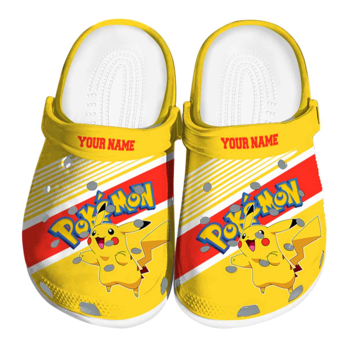 Pikachu Pokemon Anime Crocs Crocband Clogs Shoes Comfortable For Men Women and Kids