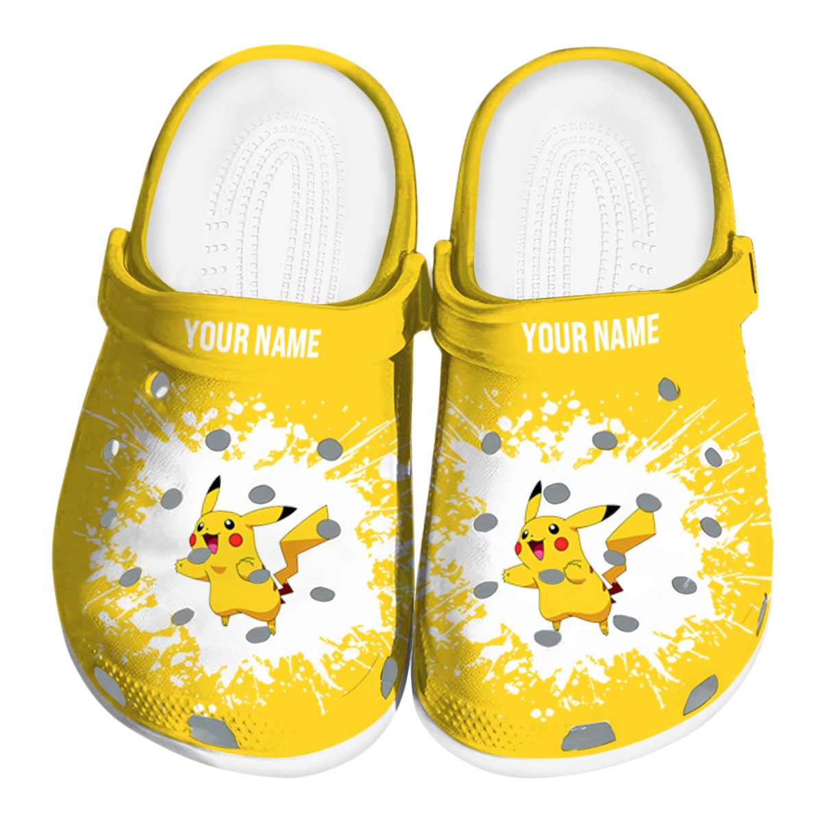 Pikachu Pokemon Anime Crocs Crocband Clogs Shoes Comfortable For Men Women and Kids