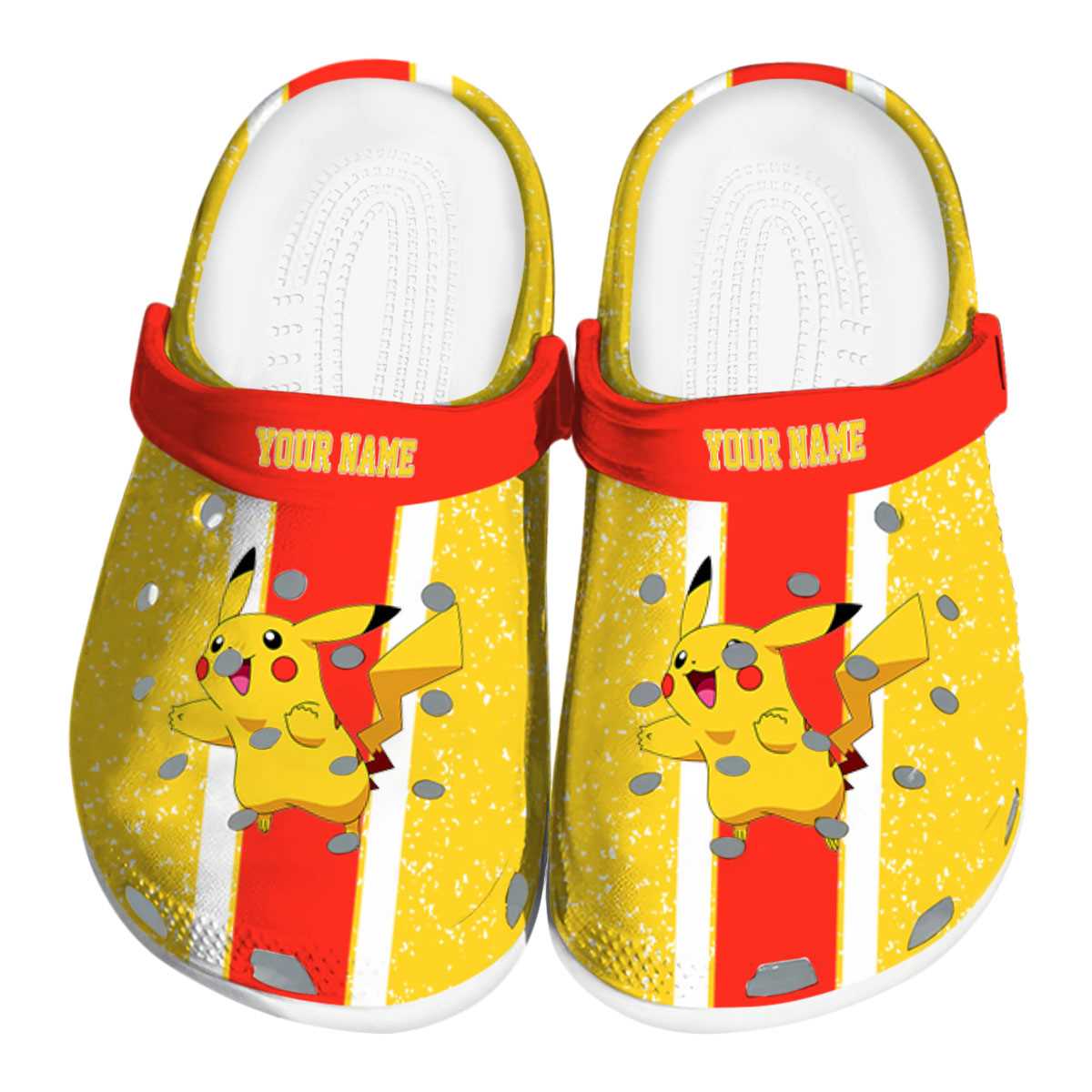 Pikachu Pokemon Anime Crocs Crocband Clogs Shoes Comfortable For Men Women and Kids