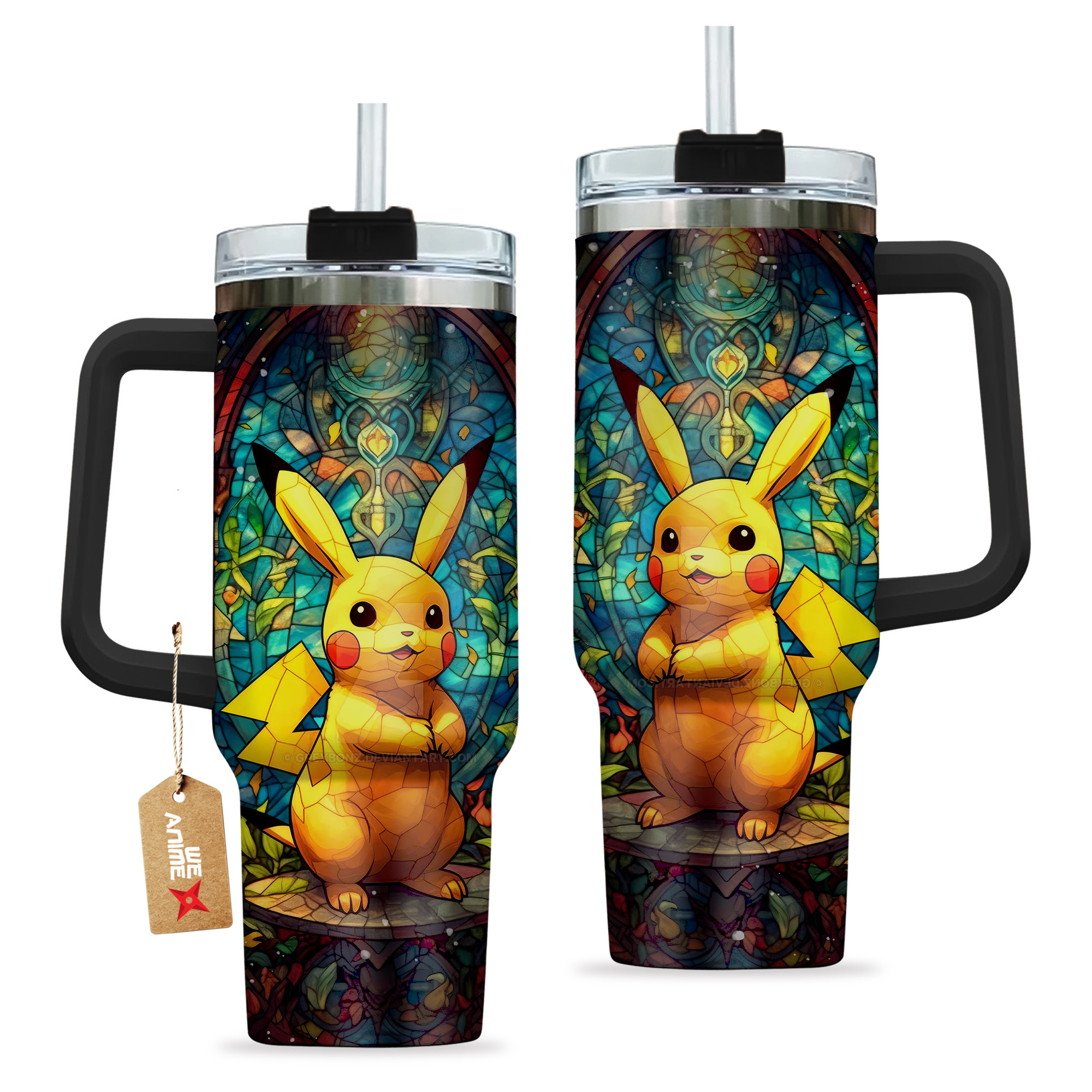 Pikachu Pokemon Anime Custom Stanley Cup 40 oz 30 oz Tumbler With HandleTVC2301136 - Image 2