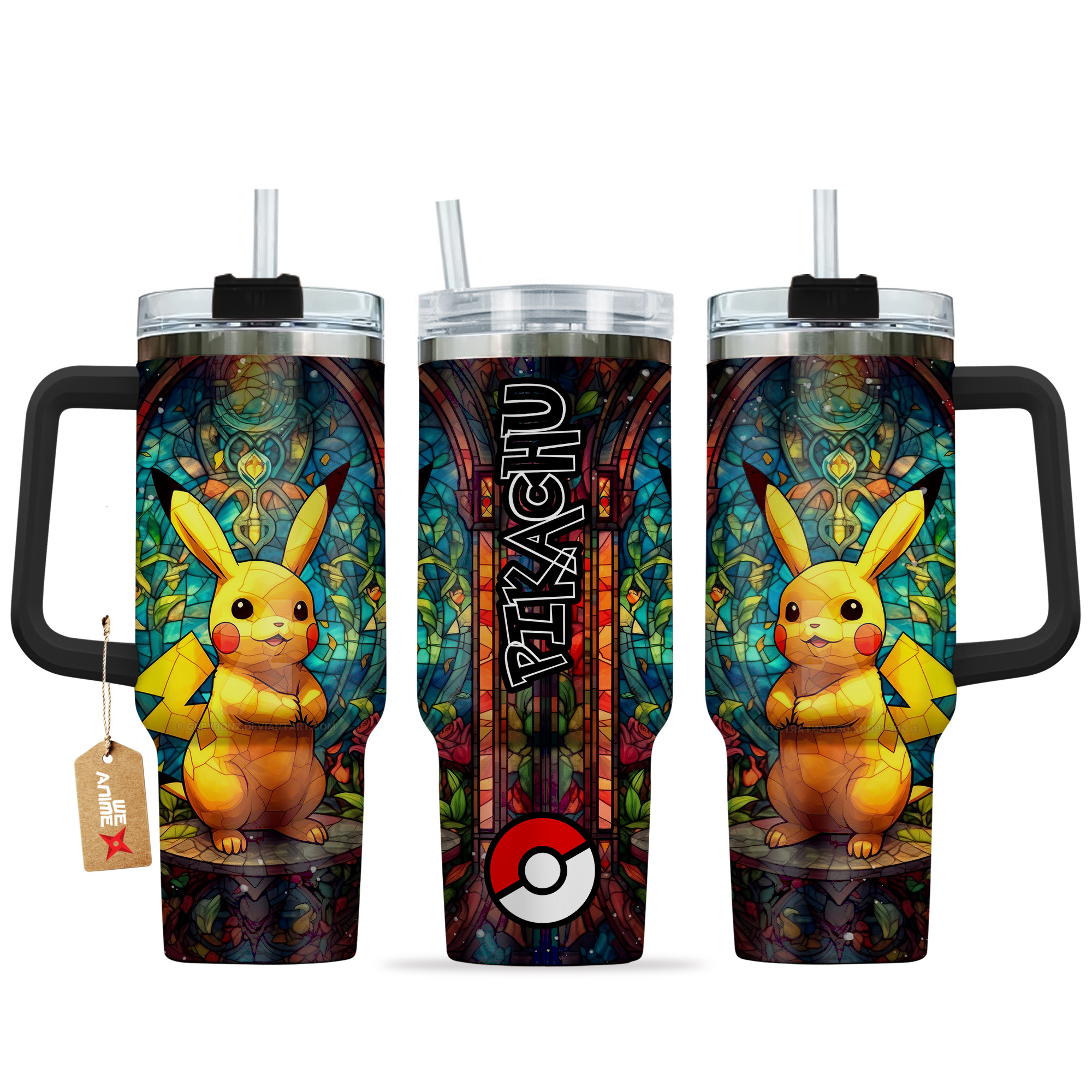 Pikachu Pokemon Anime Custom Stanley Cup 40 oz 30 oz Tumbler With HandleTVC2301136