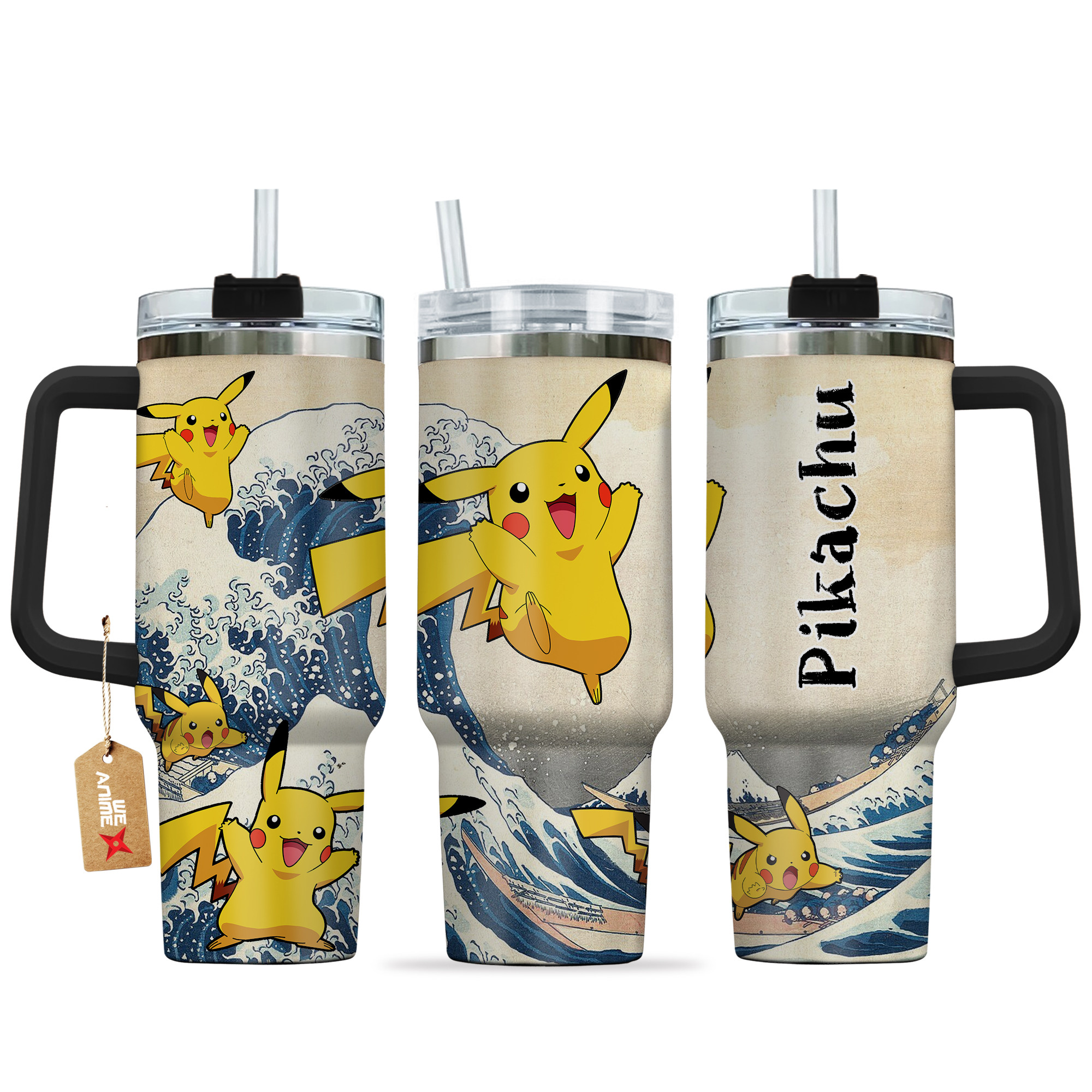 Pikachu Pokemon Anime Custom Stanley Cup 40 oz 30 oz Tumbler With HandleTVC2301139