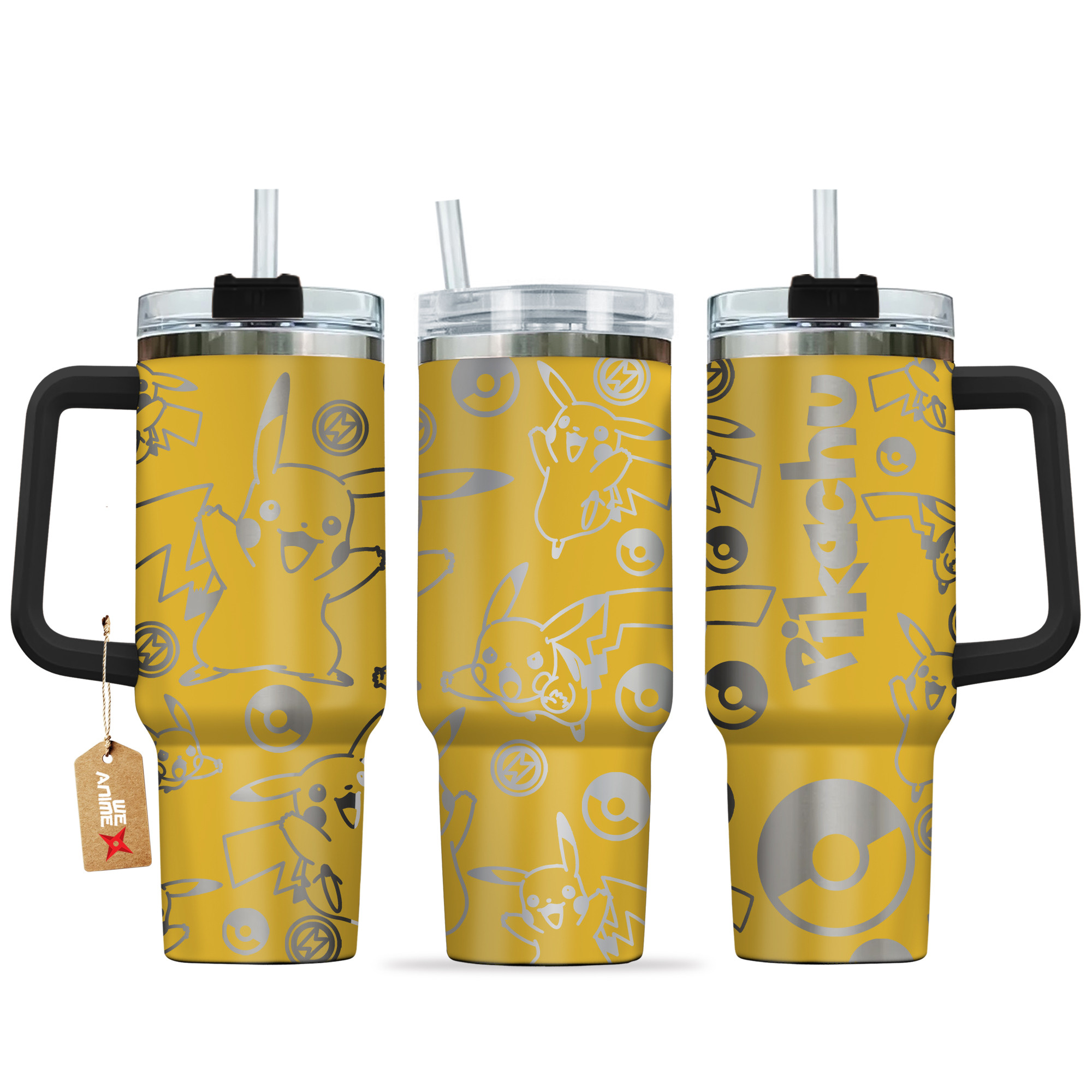 Pikachu Pokemon Anime Custom Stanley Cup 40 oz 30 oz Tumbler With HandleTVC2301141