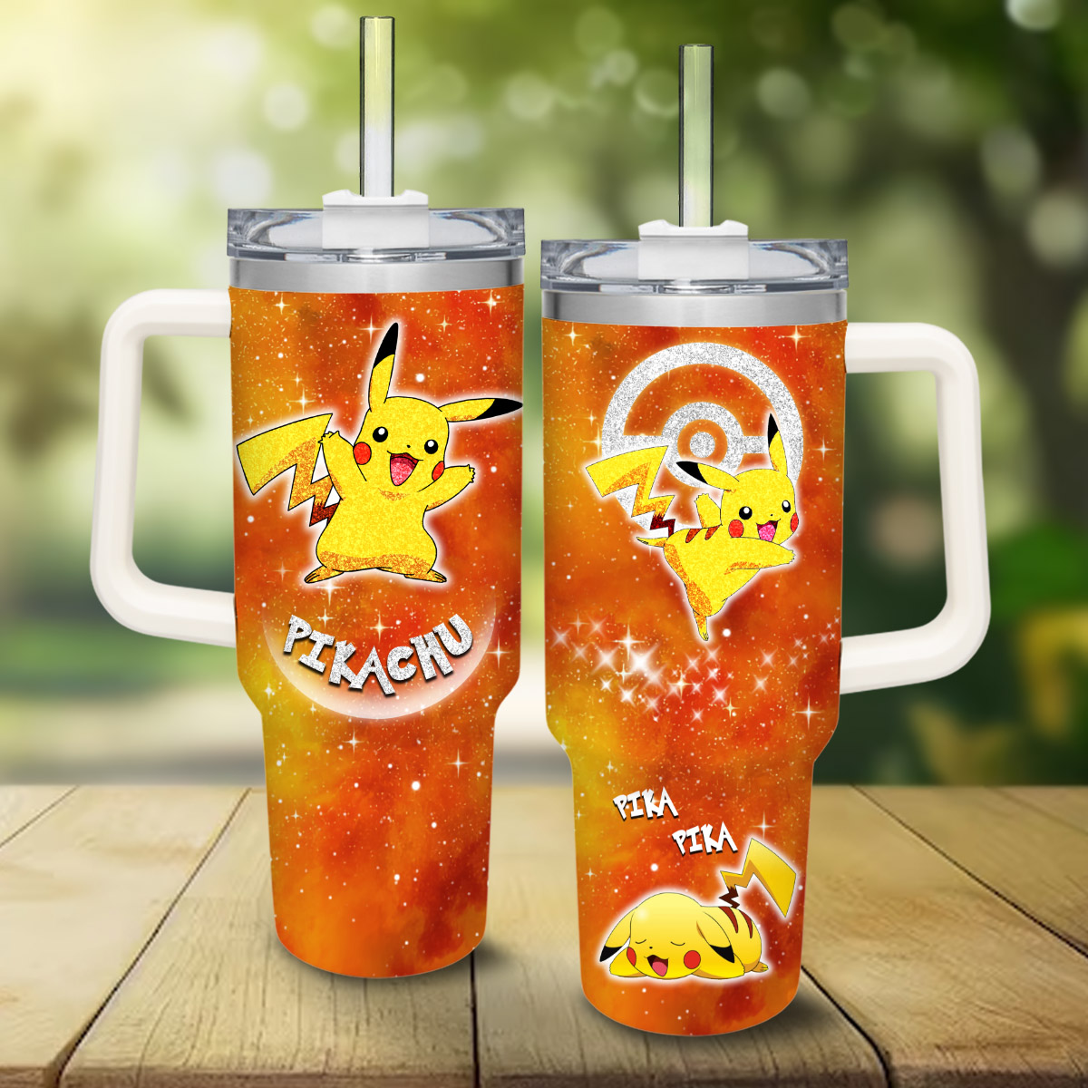 Pikachu Pokemon Cartoon Custom Stanley Cup 40 oz 30 oz Tumbler With HandleTVC2301829