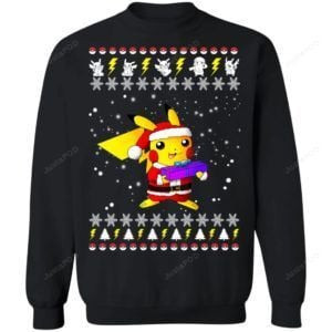 Pikachu Pokemon Ugly Christmas Sweater Adult 3D Funny Matching for family