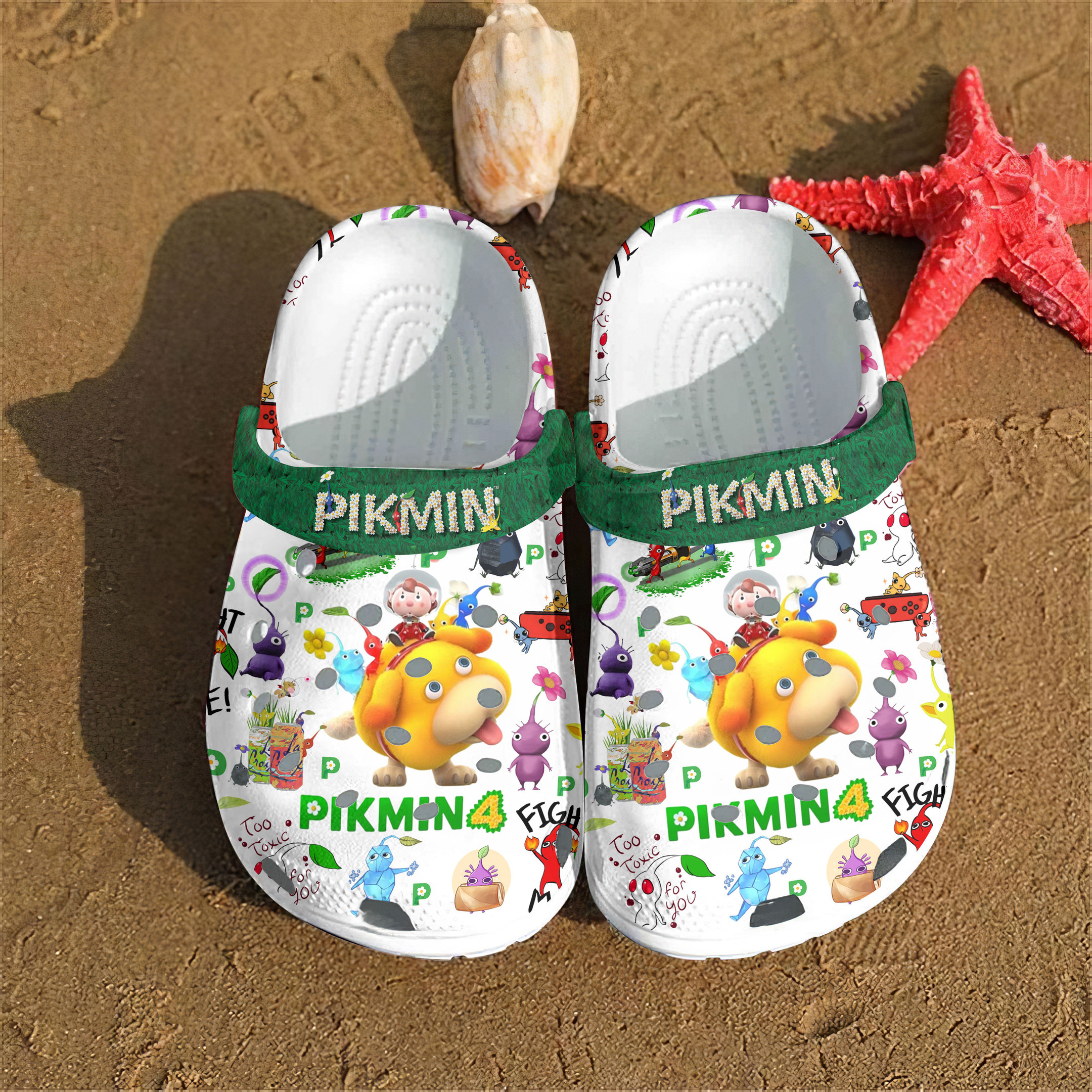 Pikmin Game Crocs Crocband Clogs Shoes Comfortable For Men Women and Kids