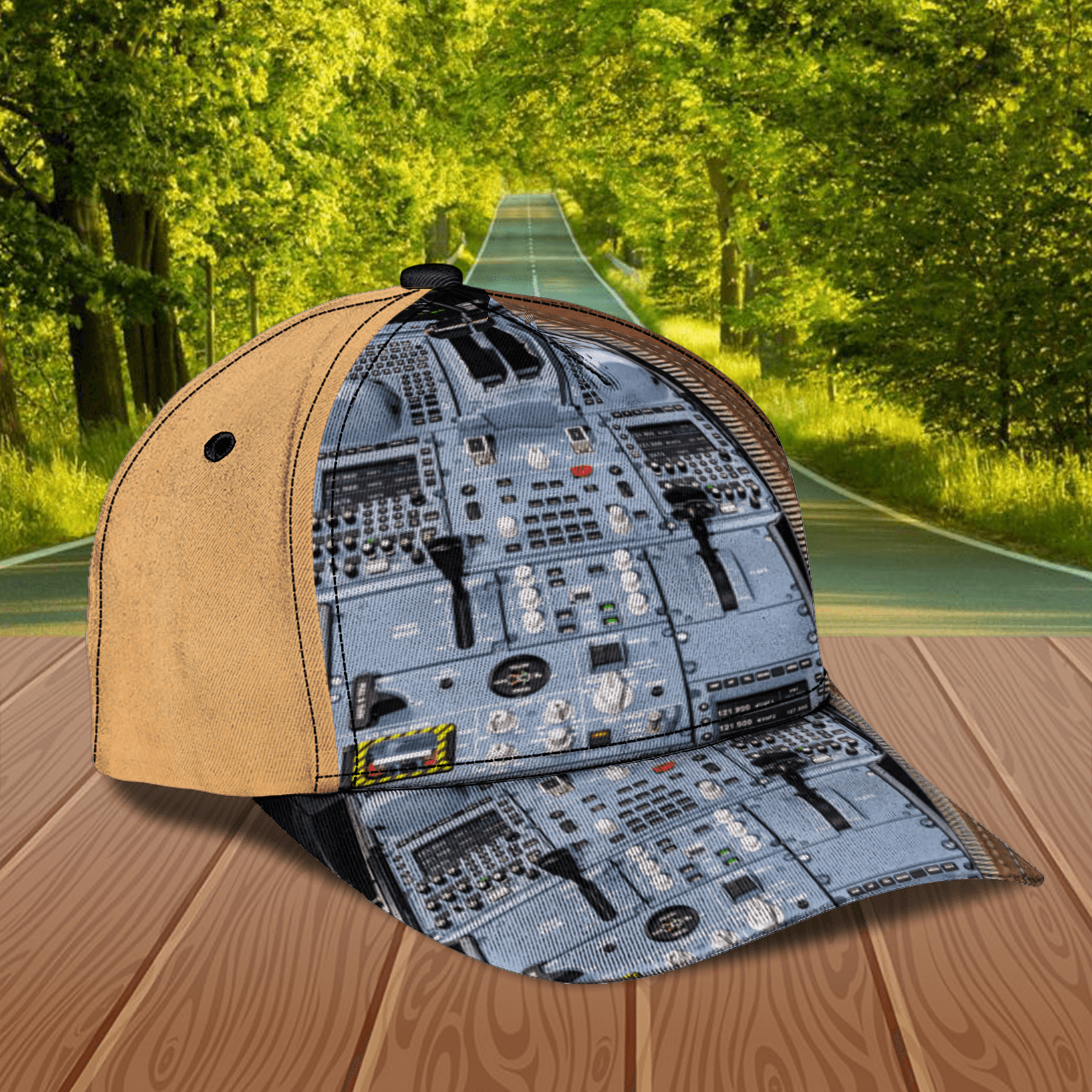 Pilot Flight Deck Personalized Classic Cap, Personalized Gift for Pilot Trucker Hats Custom Hats Gifts For Men & Women