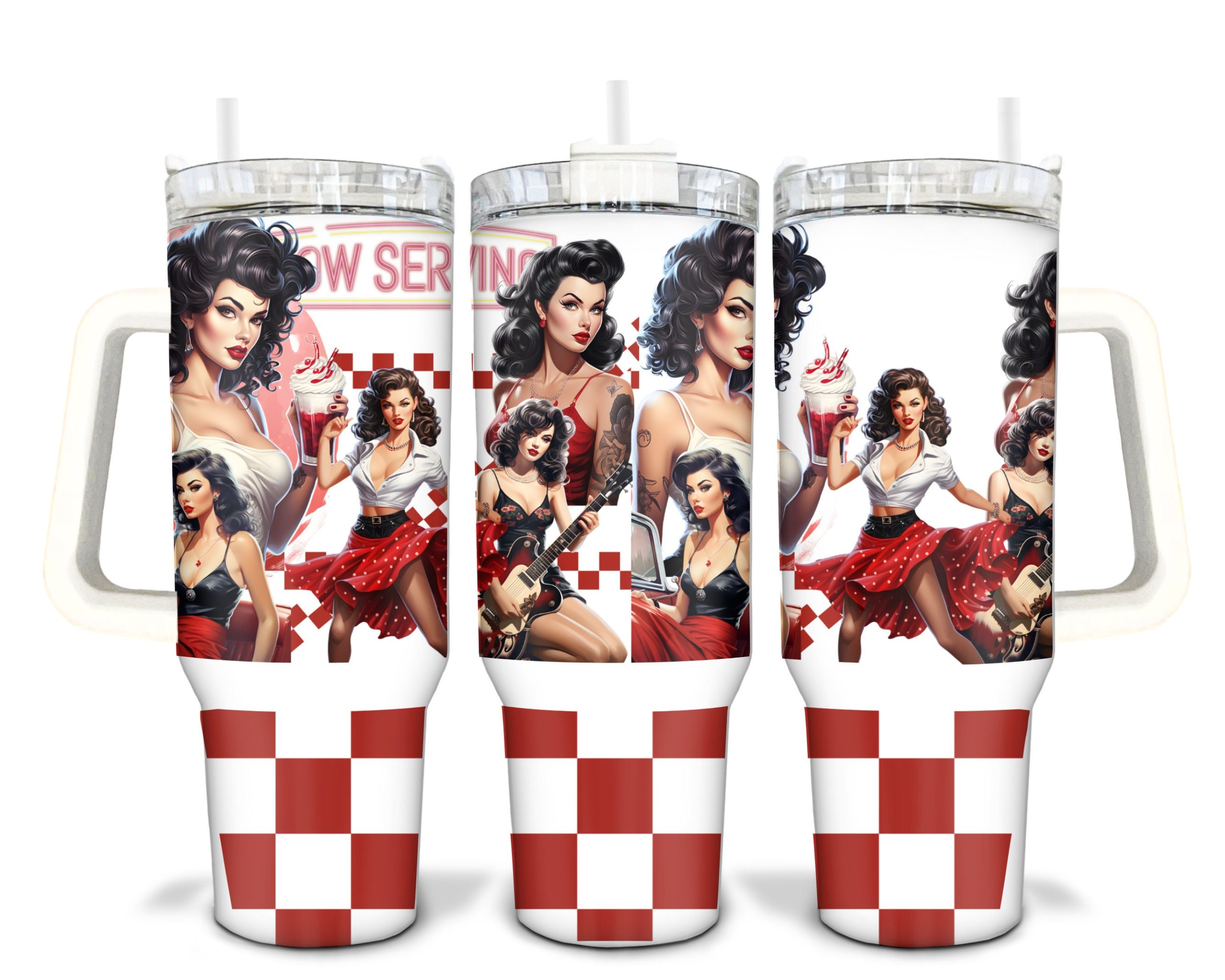 Pin Up Girl Custom Stanley Cup 40 oz 30 oz Tumbler With HandleTVC2301907