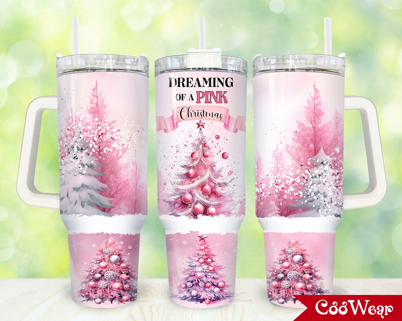 Pink Christmas Custom Stanley Cup 40 oz 30 oz Tumbler With HandleTVC2301862