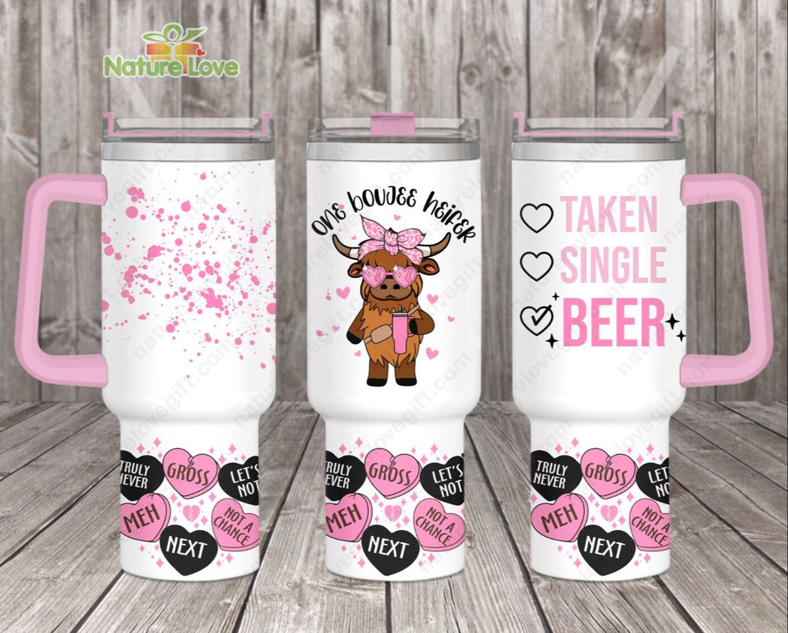 Pink Cow Custom Stanley Cup 40 oz 30 oz Tumbler With HandleTVC2301903
