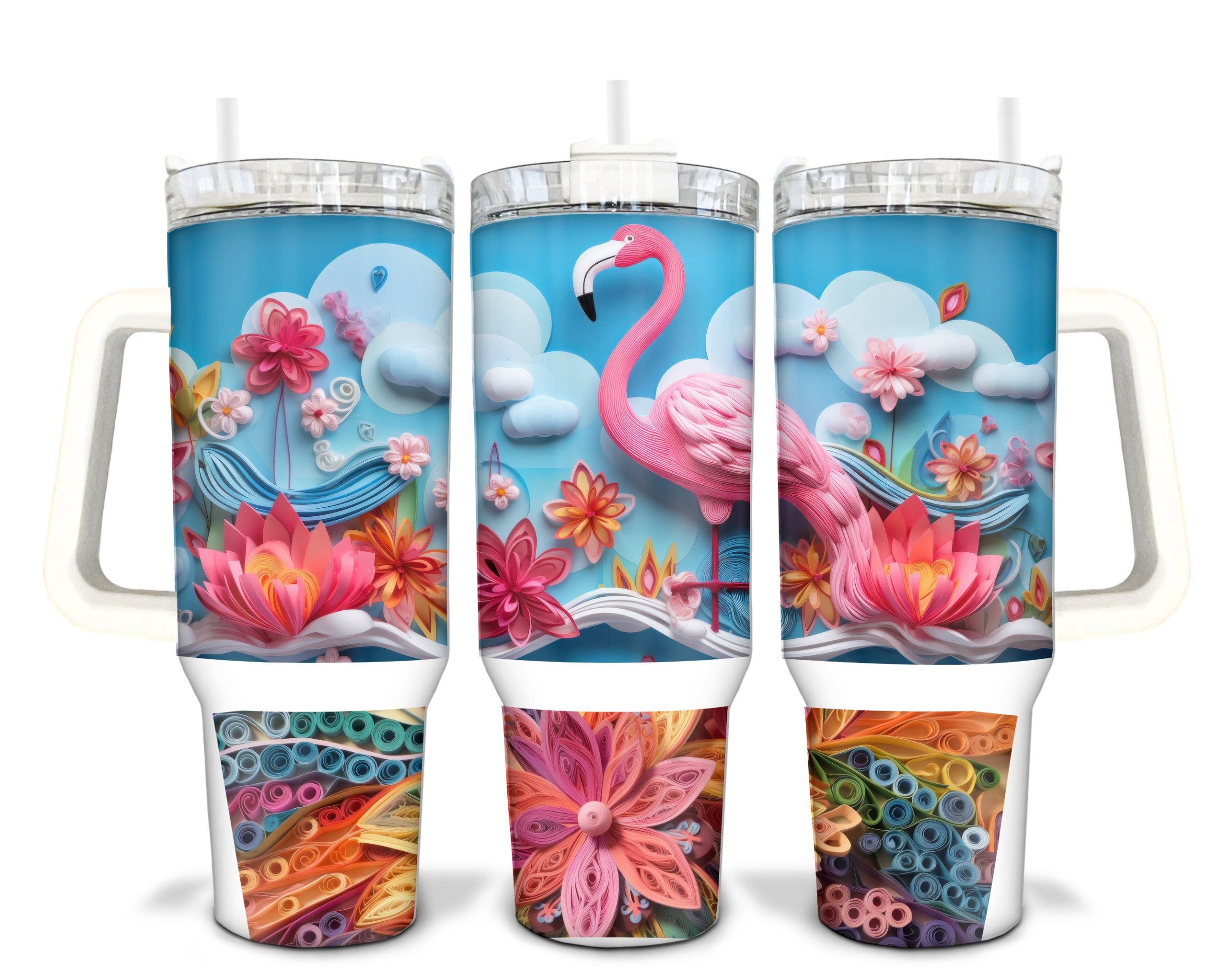 Pink Flamingo Custom Stanley Cup 40 oz 30 oz Tumbler With HandleTVC2301907
