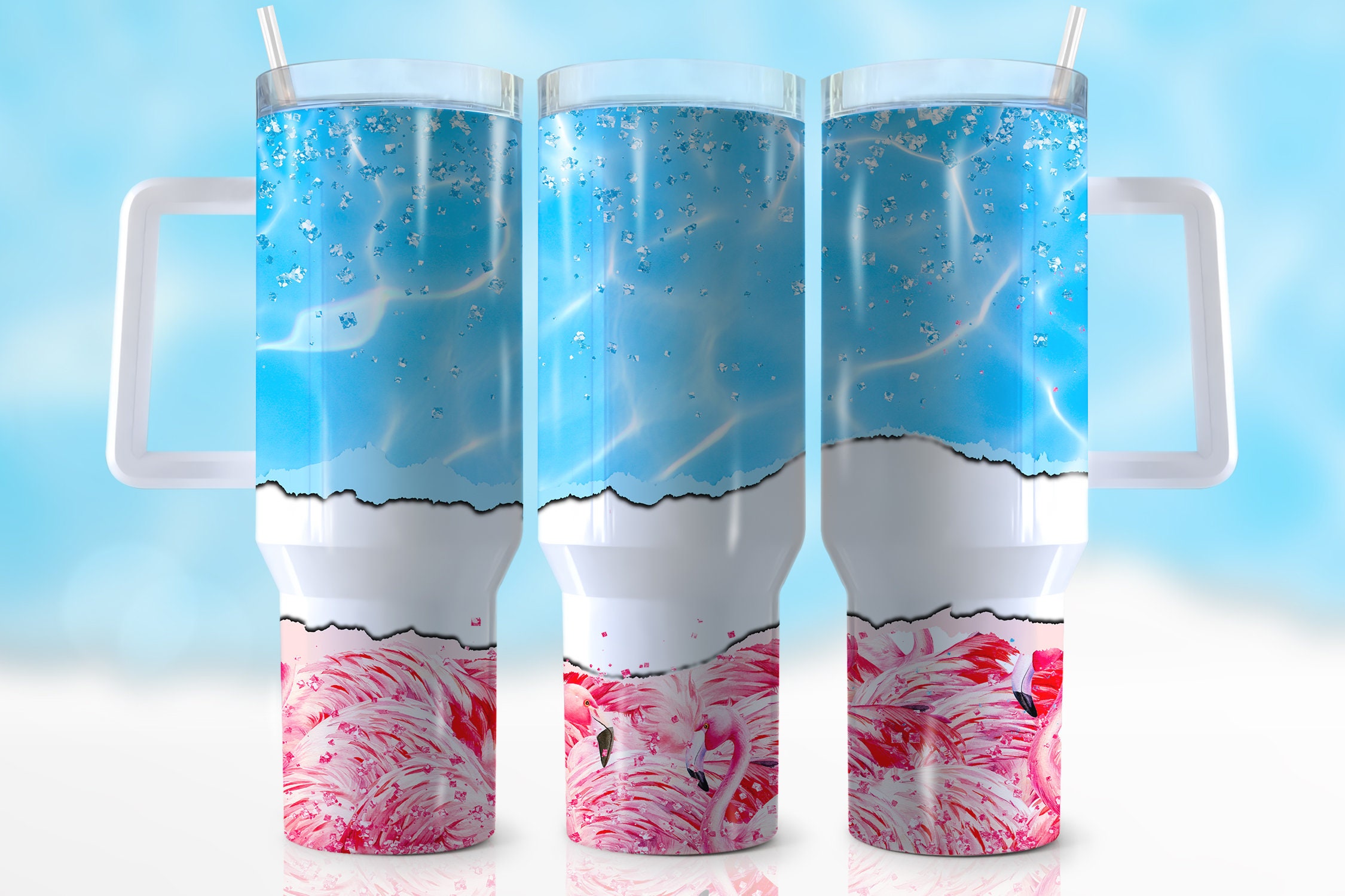 Pink Flamingo Custom Stanley Cup 40 oz 30 oz Tumbler With HandleTVC2301945