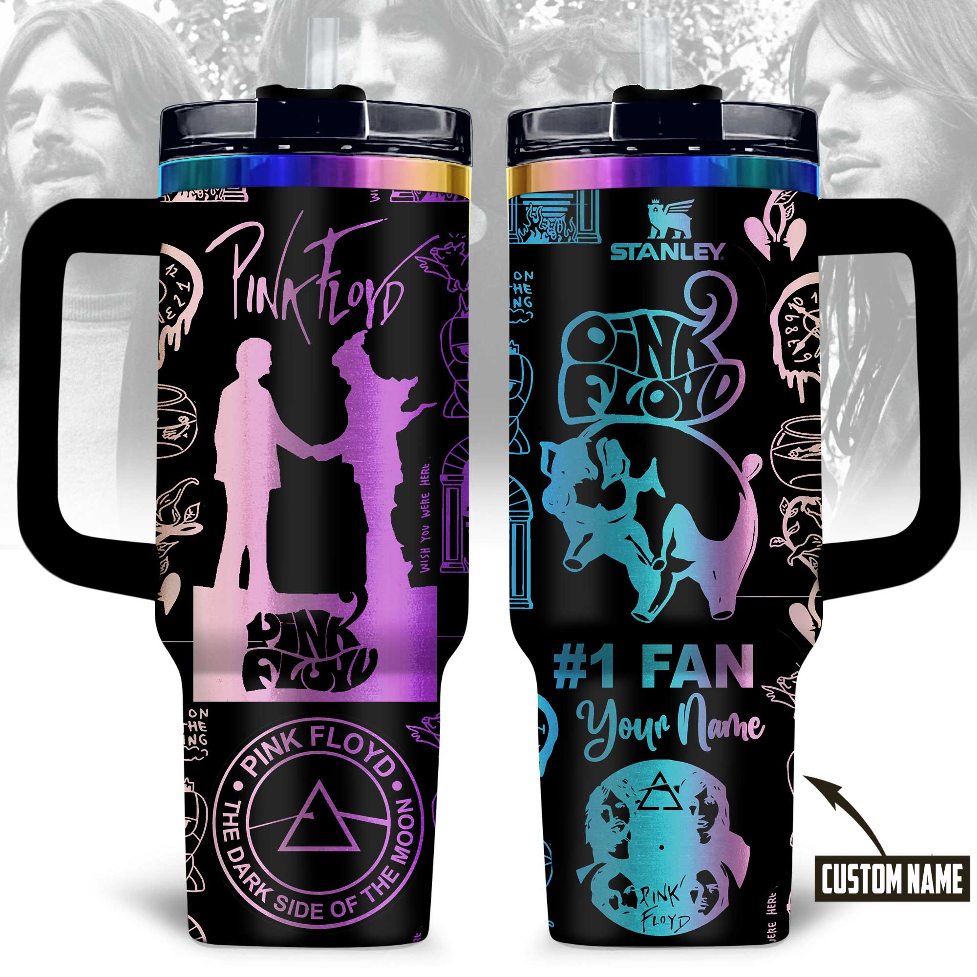Pink Floyd Music Custom Stanley Cup 40 oz 30 oz Tumbler With HandleTVC2301169