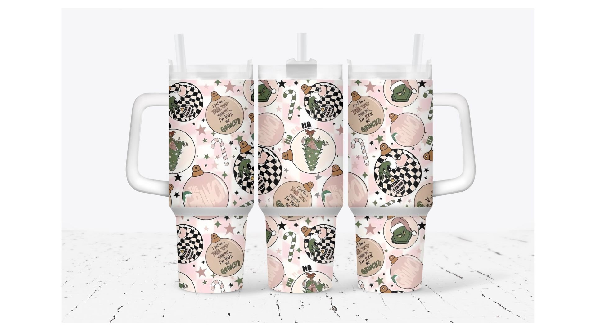 Pink Grinch Merry Xmas Movies Custom Stanley Cup 40 oz 30 oz Tumbler With HandleTVC2301932