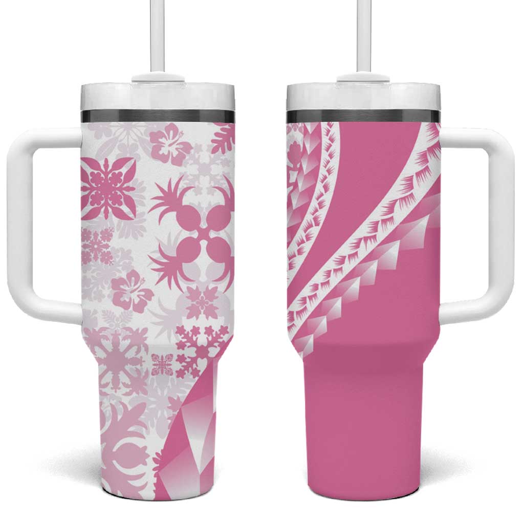 Pink Hawaiian Quilt Pattern Custom Stanley Cup 40 oz 30 oz Tumbler With HandleTVC2301273